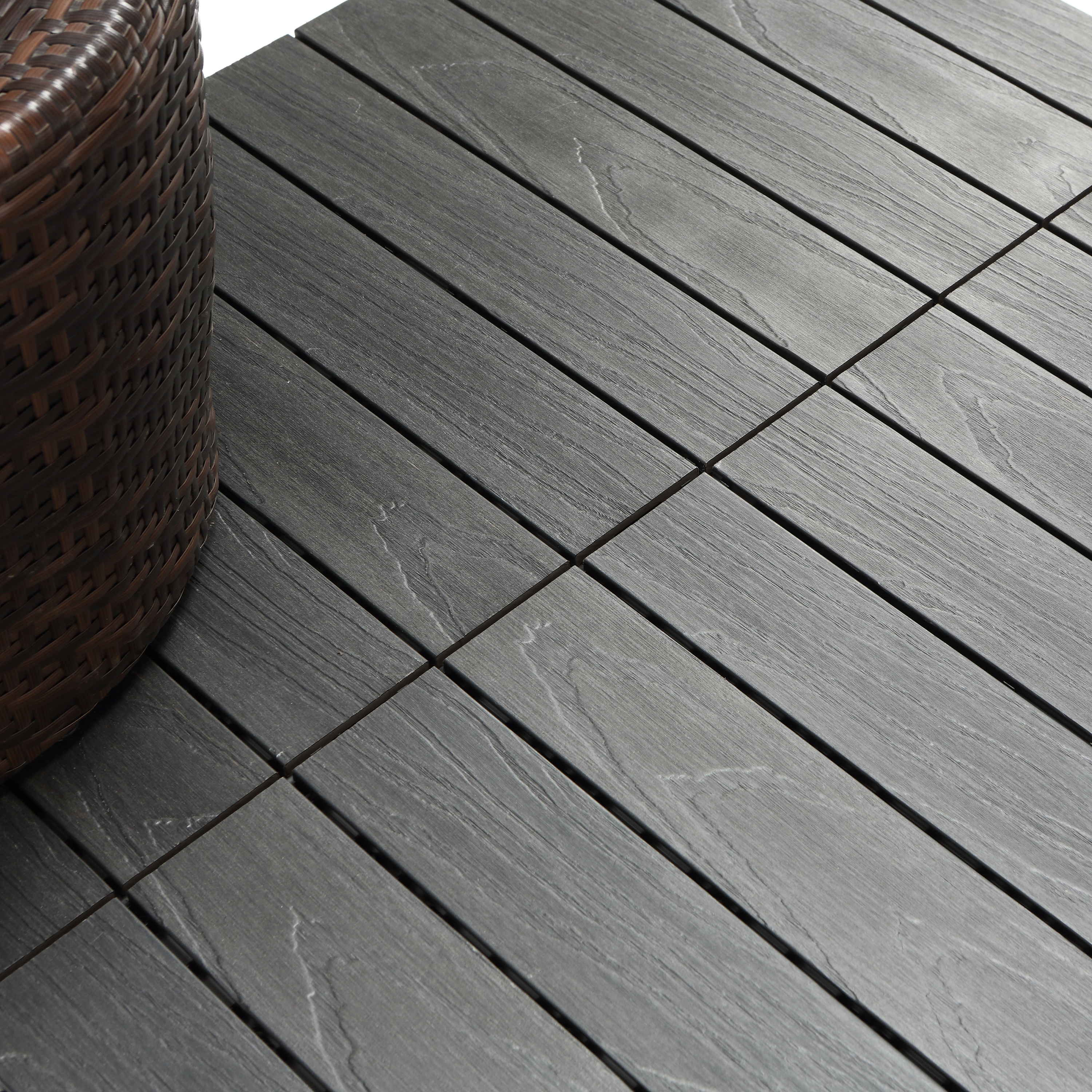 Pack 4 Estrado 50x50x2,5 cm cinza escuro Serava Naterial - 8