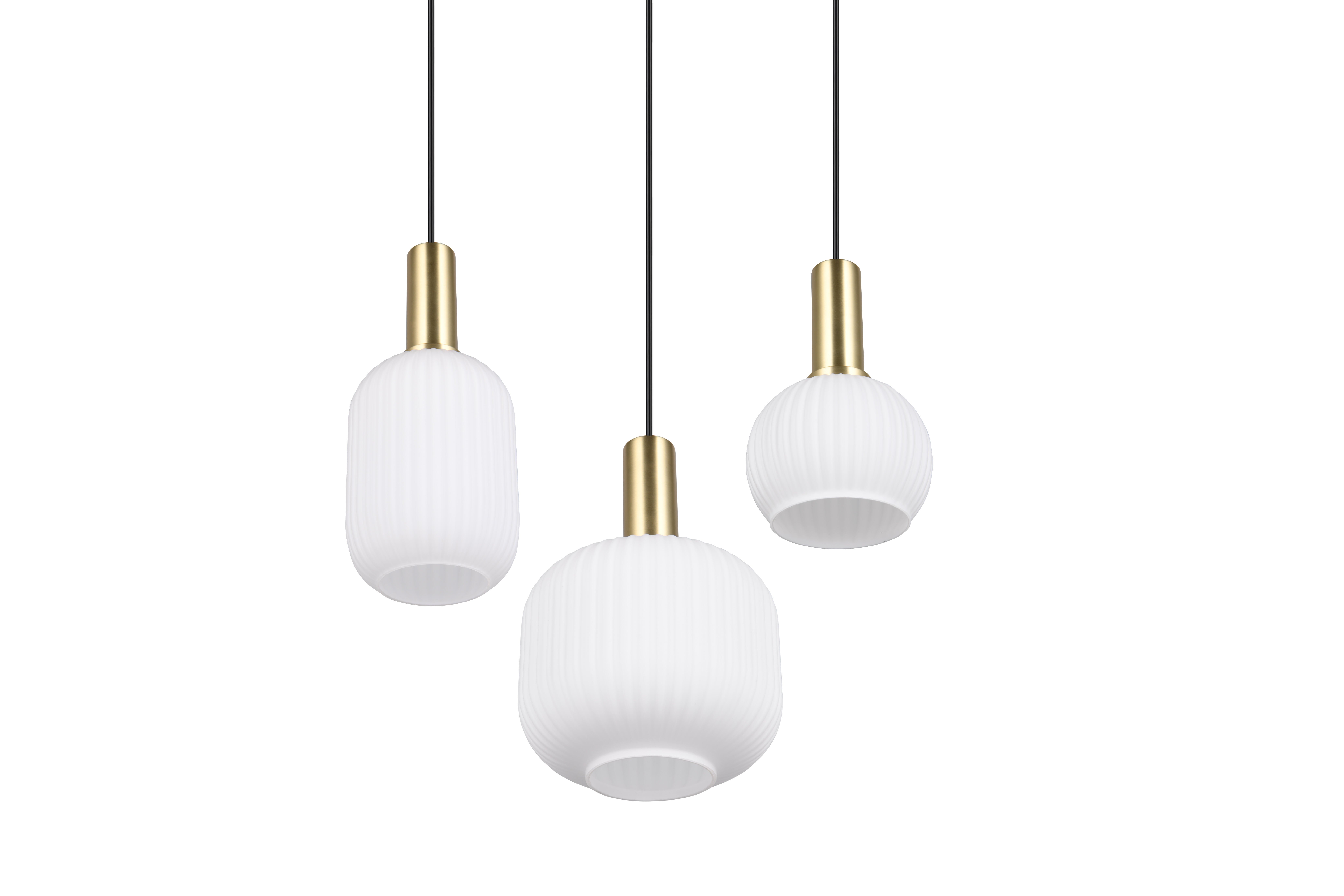 Suspensão leve sem  lâmpada TRIO LIGHTING DIVA 3 luzes E27 IP20 preto 38.5 cm - 6