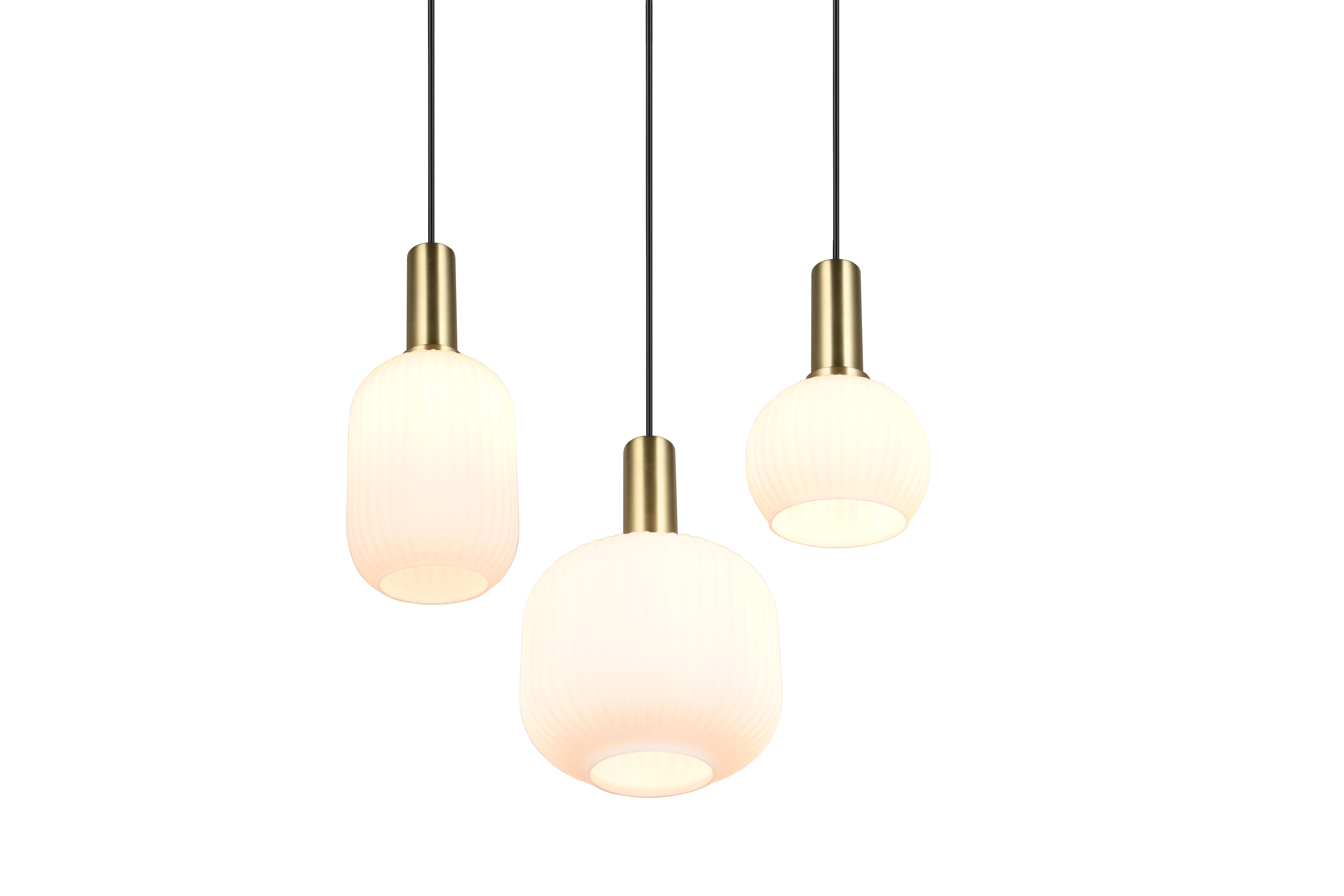Suspensão leve sem  lâmpada TRIO LIGHTING DIVA 3 luzes E27 IP20 preto 38.5 cm - 2