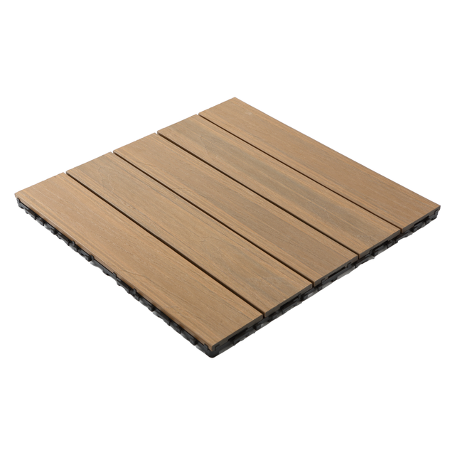 Pack 4 Estrado deck composite 50X50cm 25mm teka SERAVA NATERIAL