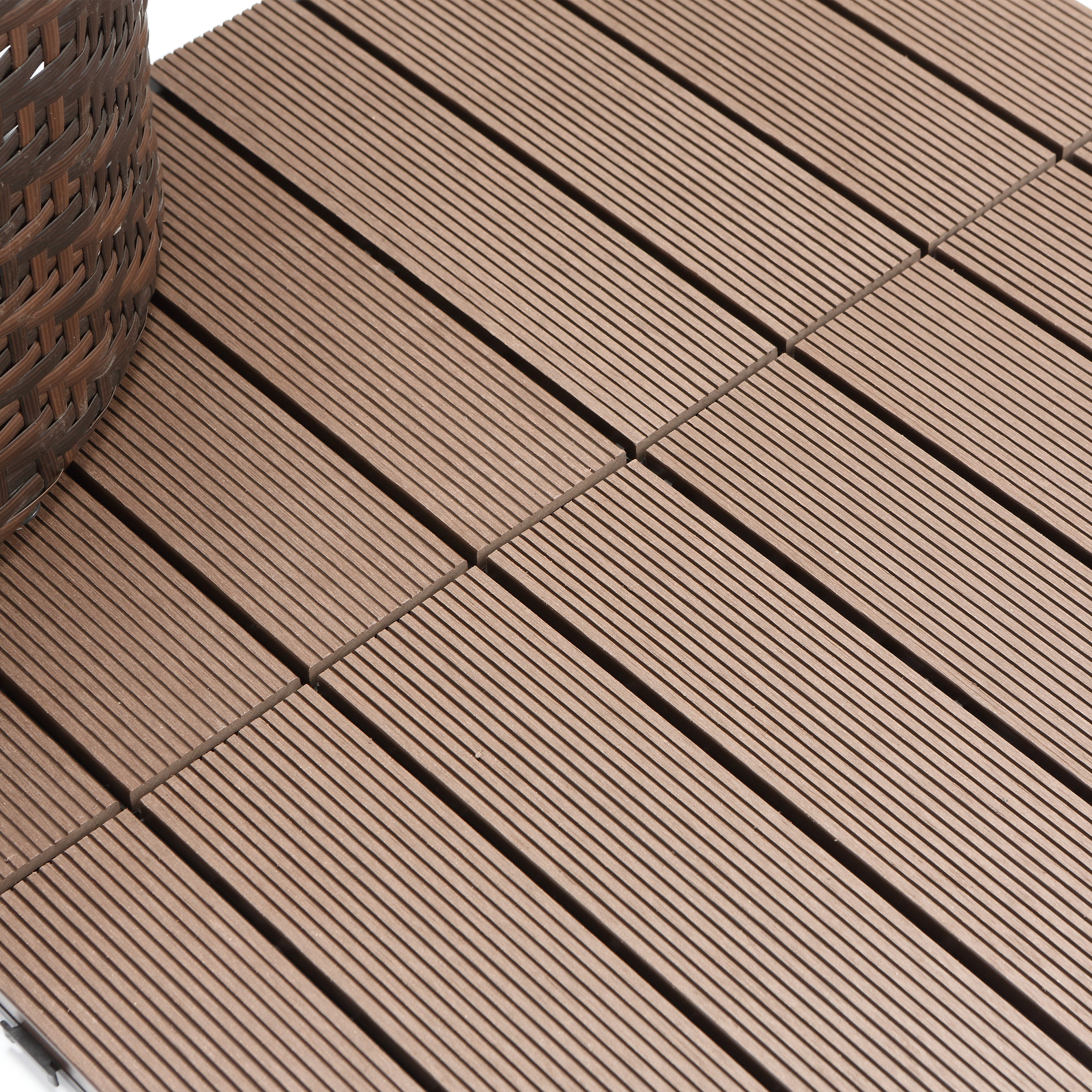Estrado deck composite 30X30cm 23mm chocolate RENALA NATERIAL - 9