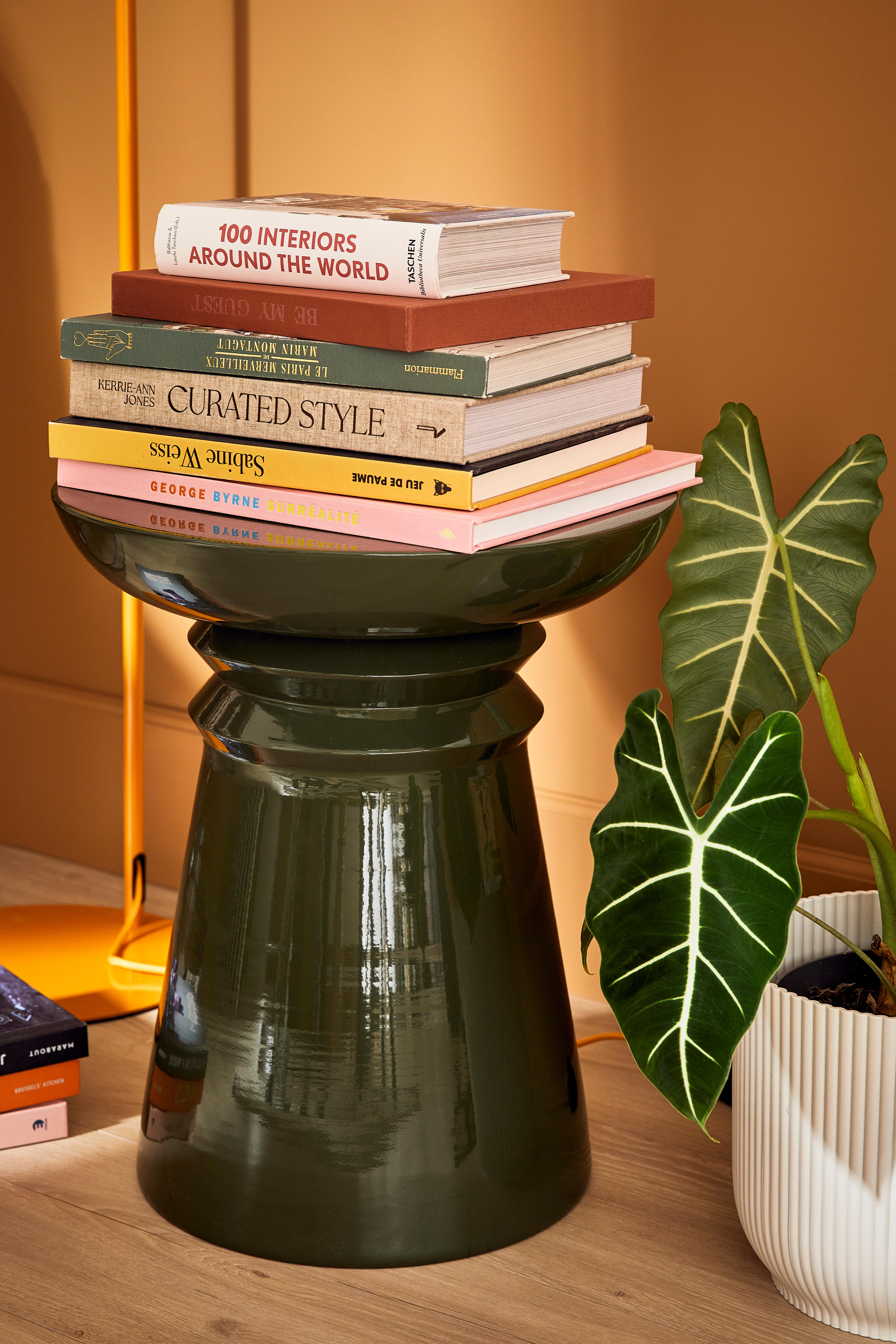 Table d'appoint Totem, vert L.44 x H.50 cm - 11