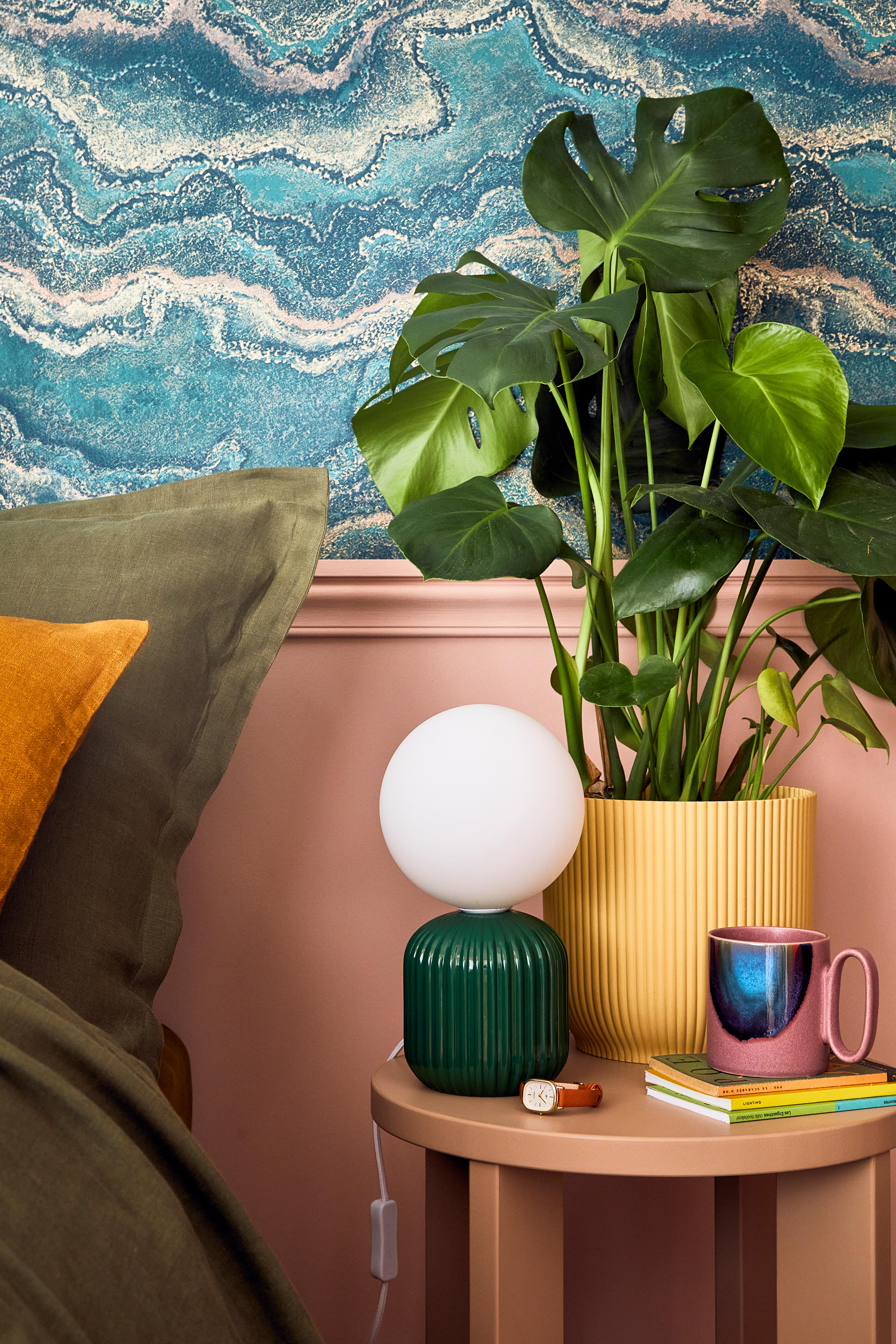 Table d'appoint Bloom, beige - 4