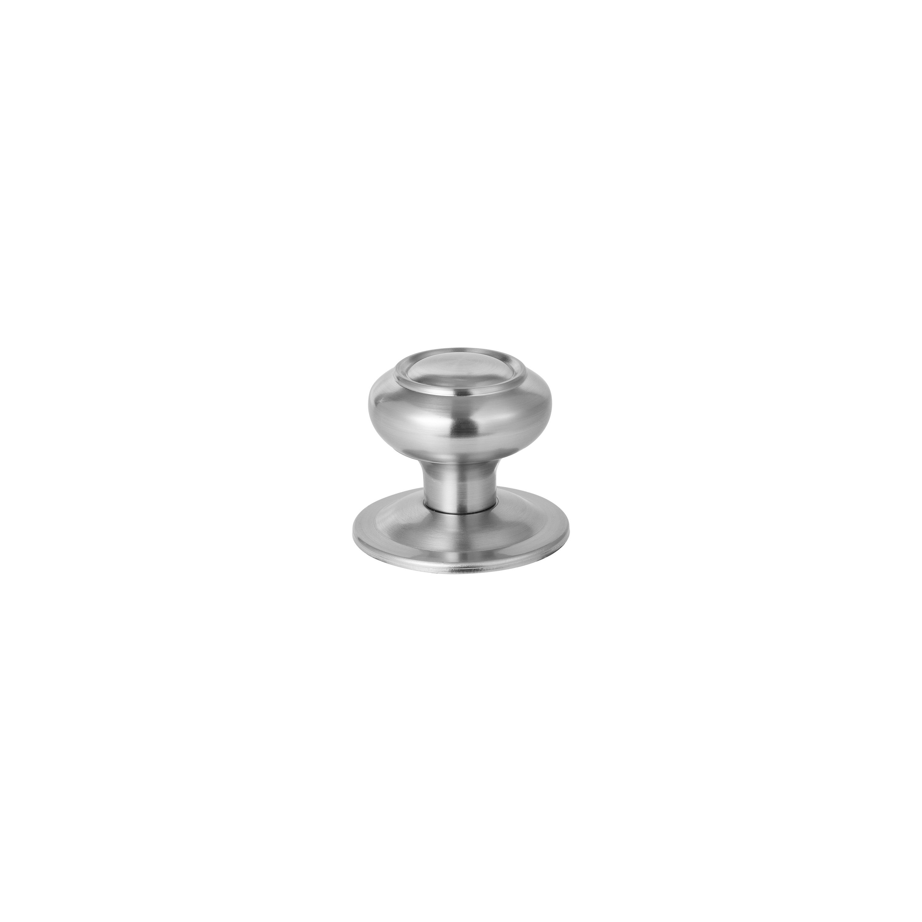 Bouton de tirage de porte en acier INSPIRE Nickel, Diam. 85 x H.74 mm - 5