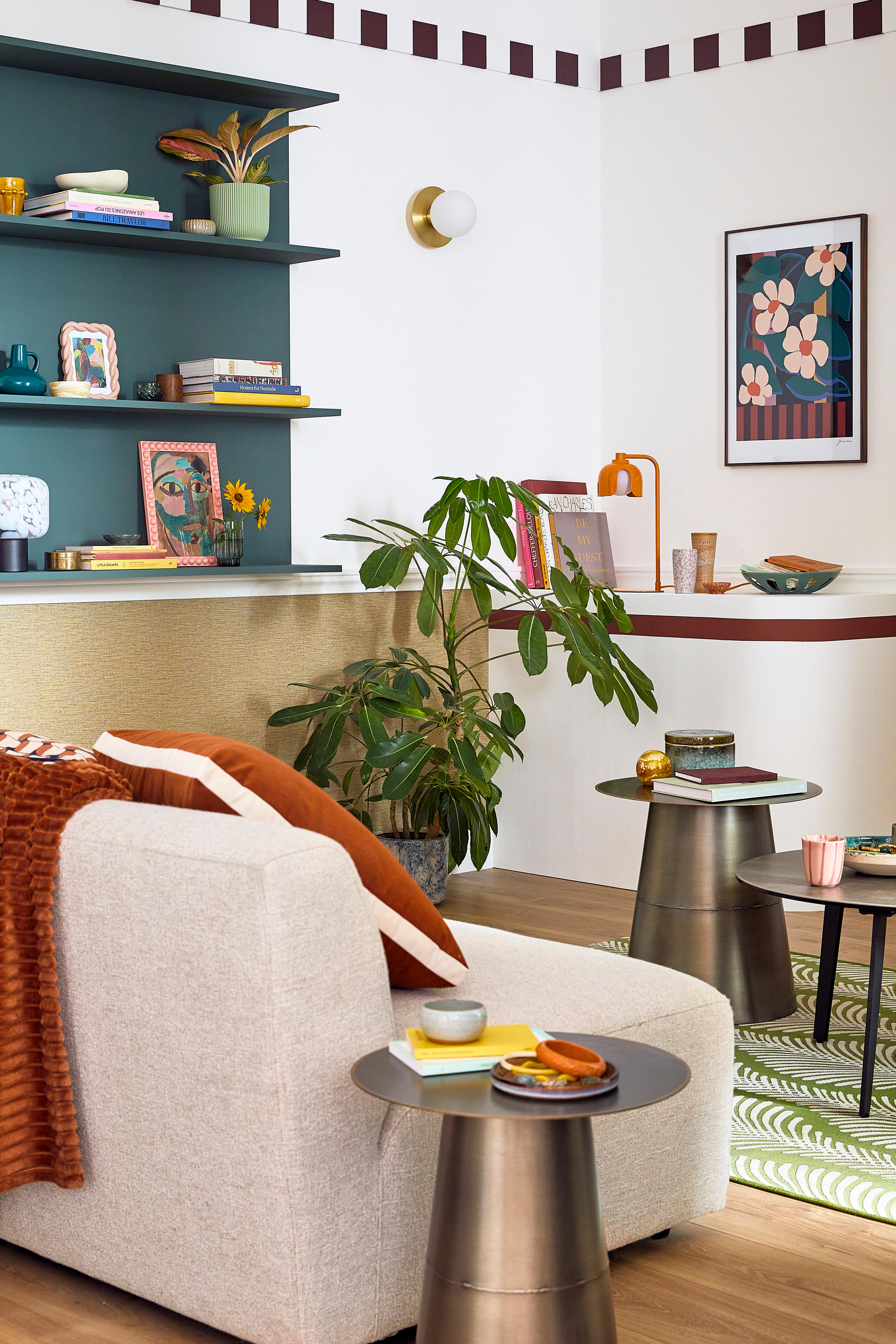 Housse de coussin Clarks, orange / cuivré, 50 x 50 cm, INSPIRE - 6