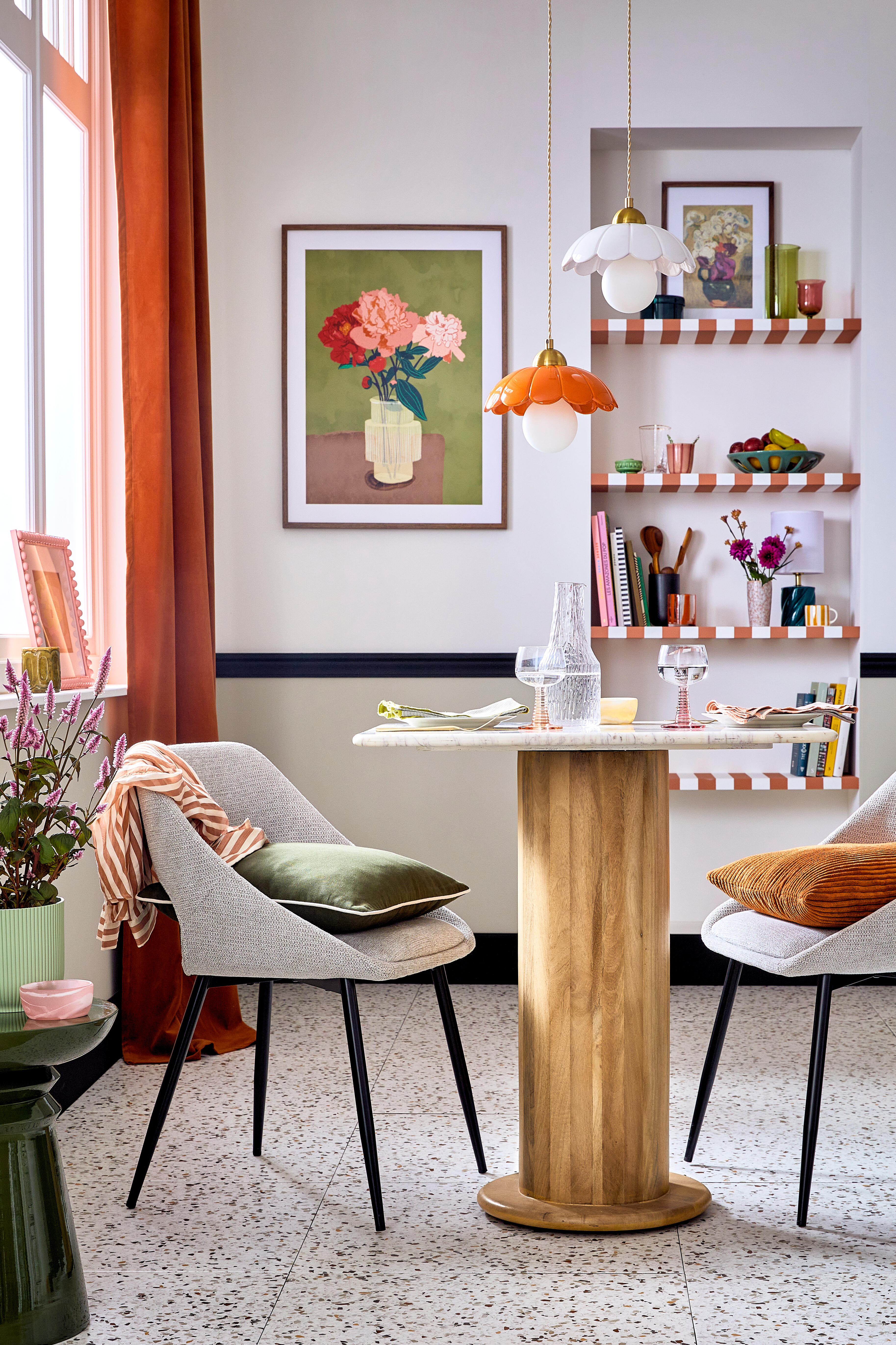 Rideau tamisant, New clarks, orange H.280 x l.140 cm INSPIRE - 6