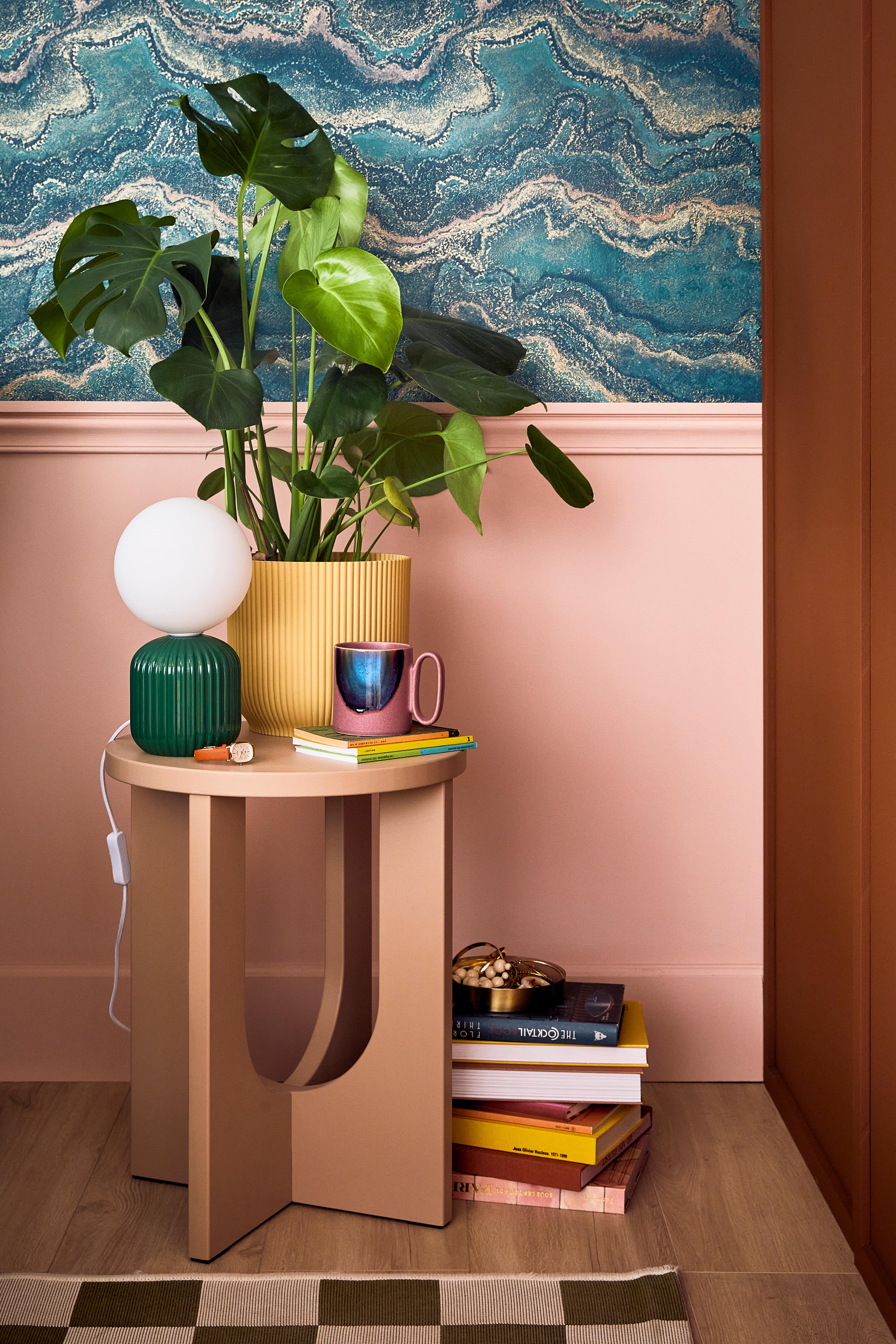 Table d'appoint Bloom, beige - 3