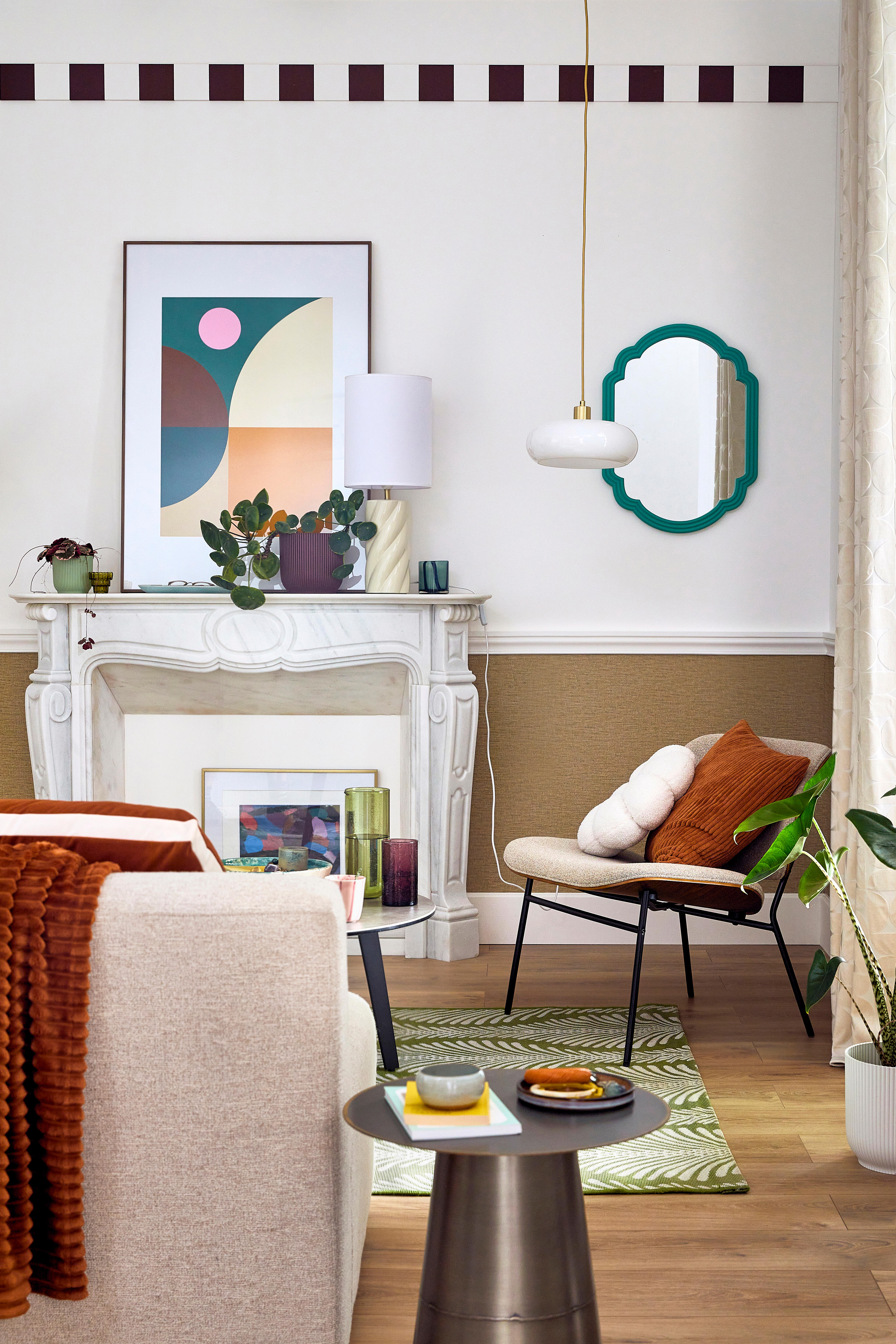 Suspension Arancia verre, blanc, Diam.27.5 cm, E27 - 3