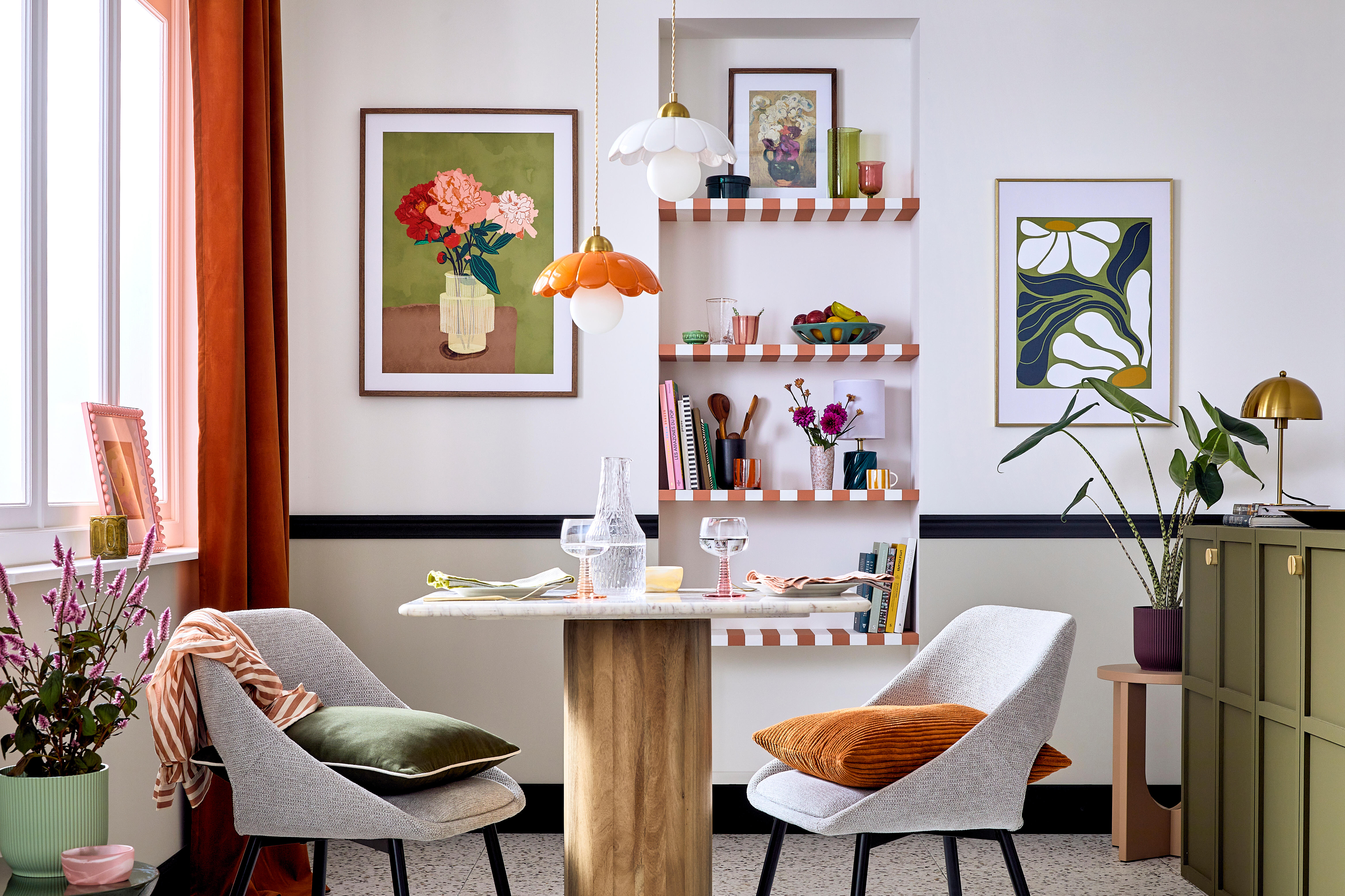 Rideau tamisant, New clarks, orange H.280 x l.140 cm INSPIRE - 5