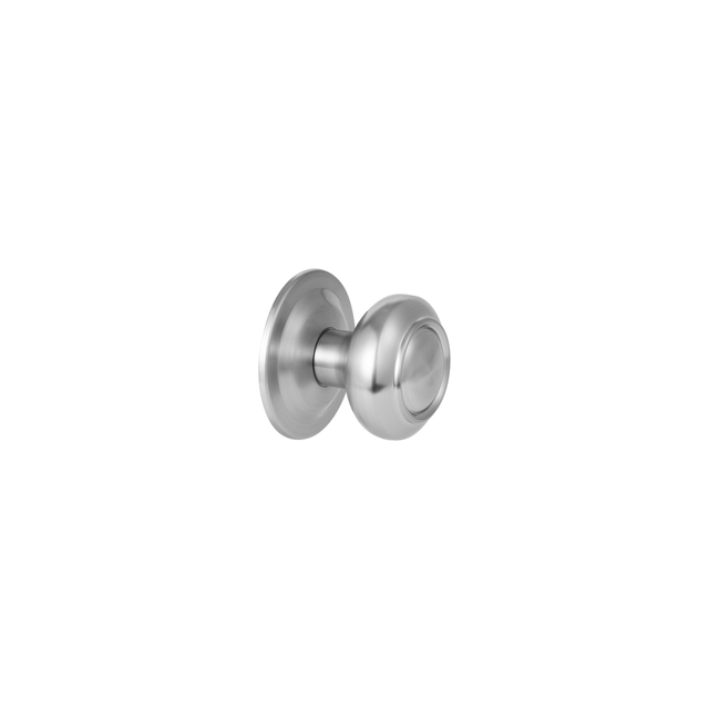 Pomolo fisso per porta INSPIRE FIX in acciaio nichel spazzolato lucido