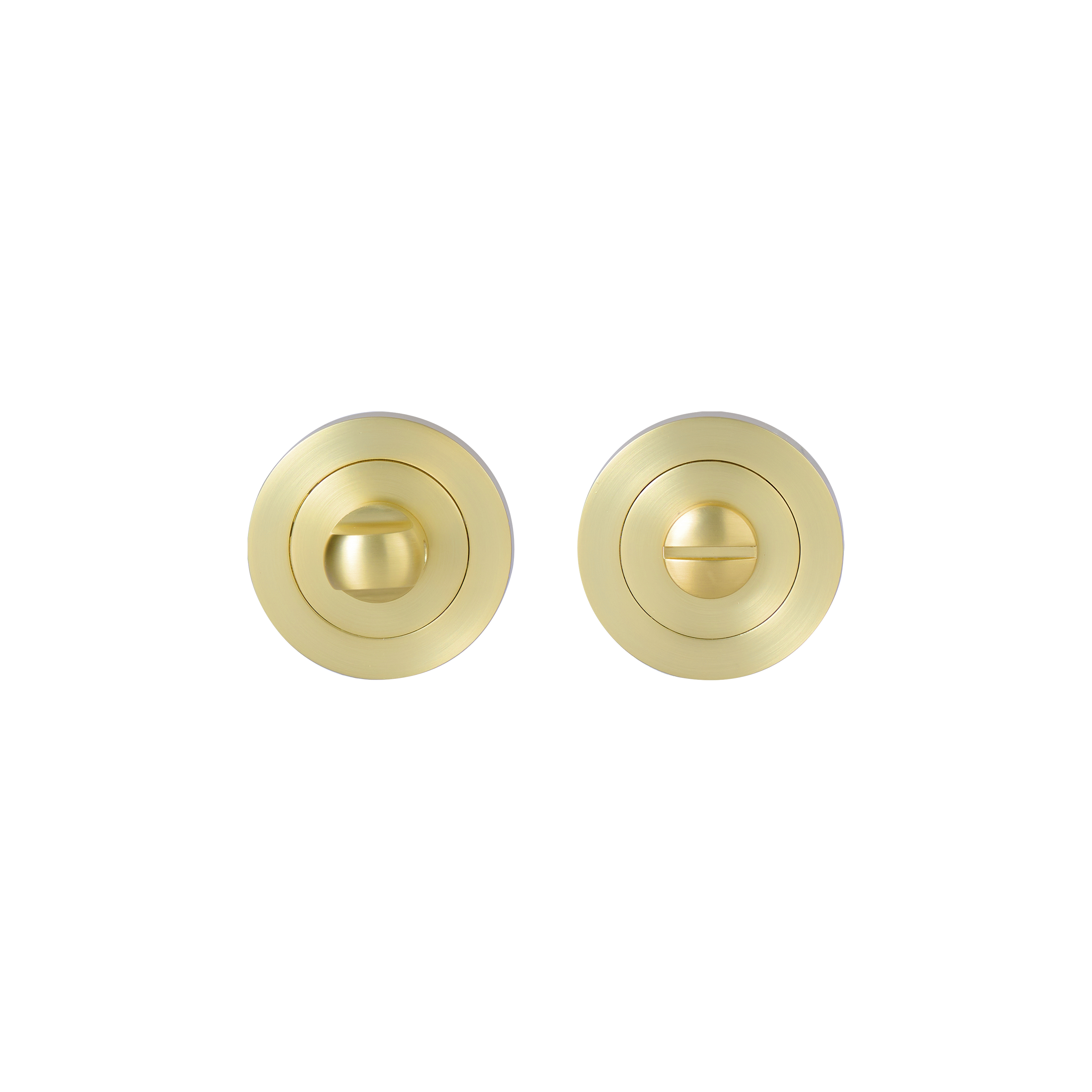 2 rosaces de fonction INSPIRE, laiton brossé condamnation et décondamnation A3 - 2