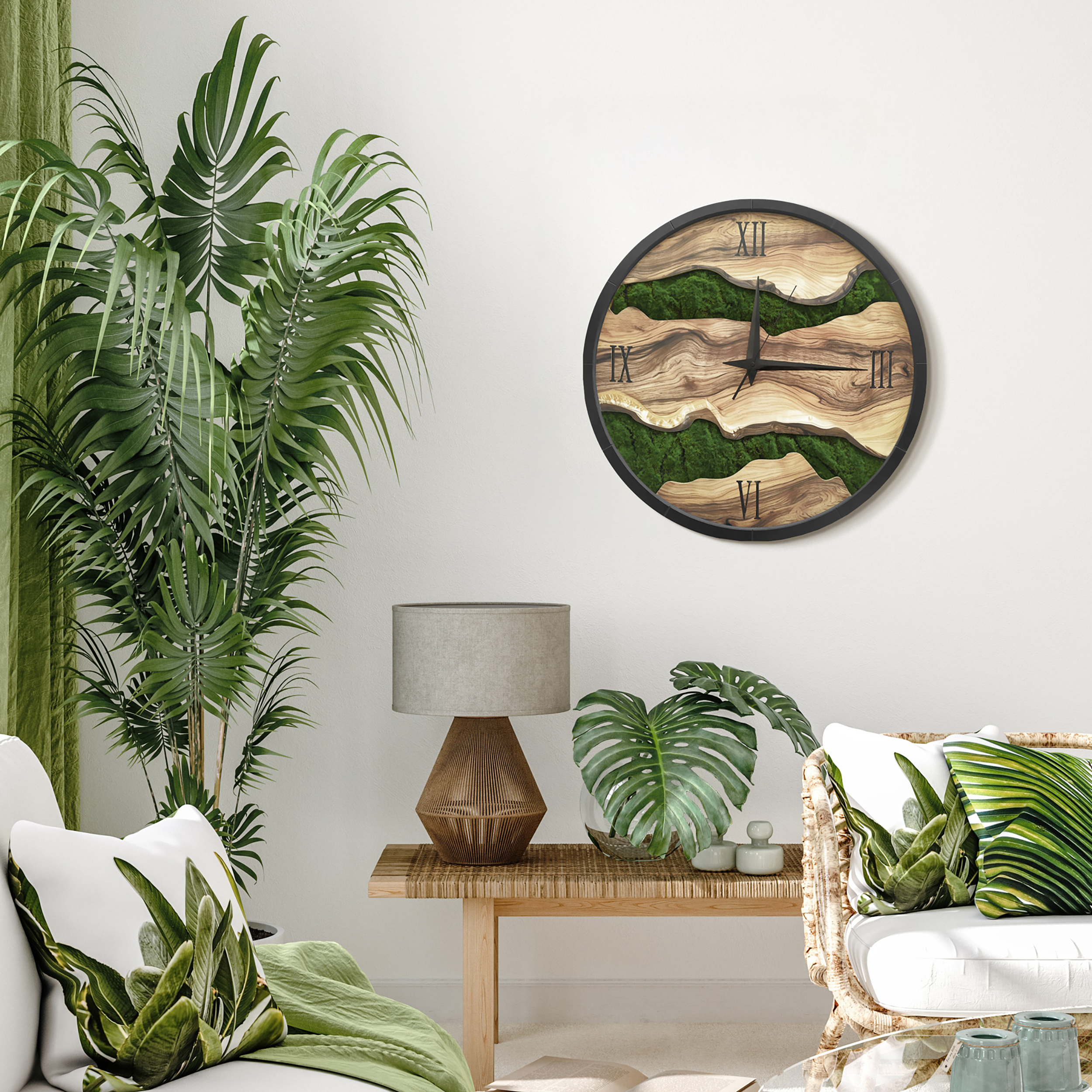 Zegar ścienny Green Paul śr. 57 cm - 2