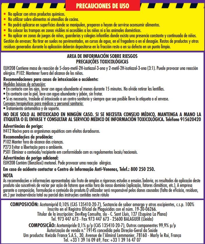 Antihormigas cebo COMPO BARRERA para uso interior y exterior 2x15gr - 4