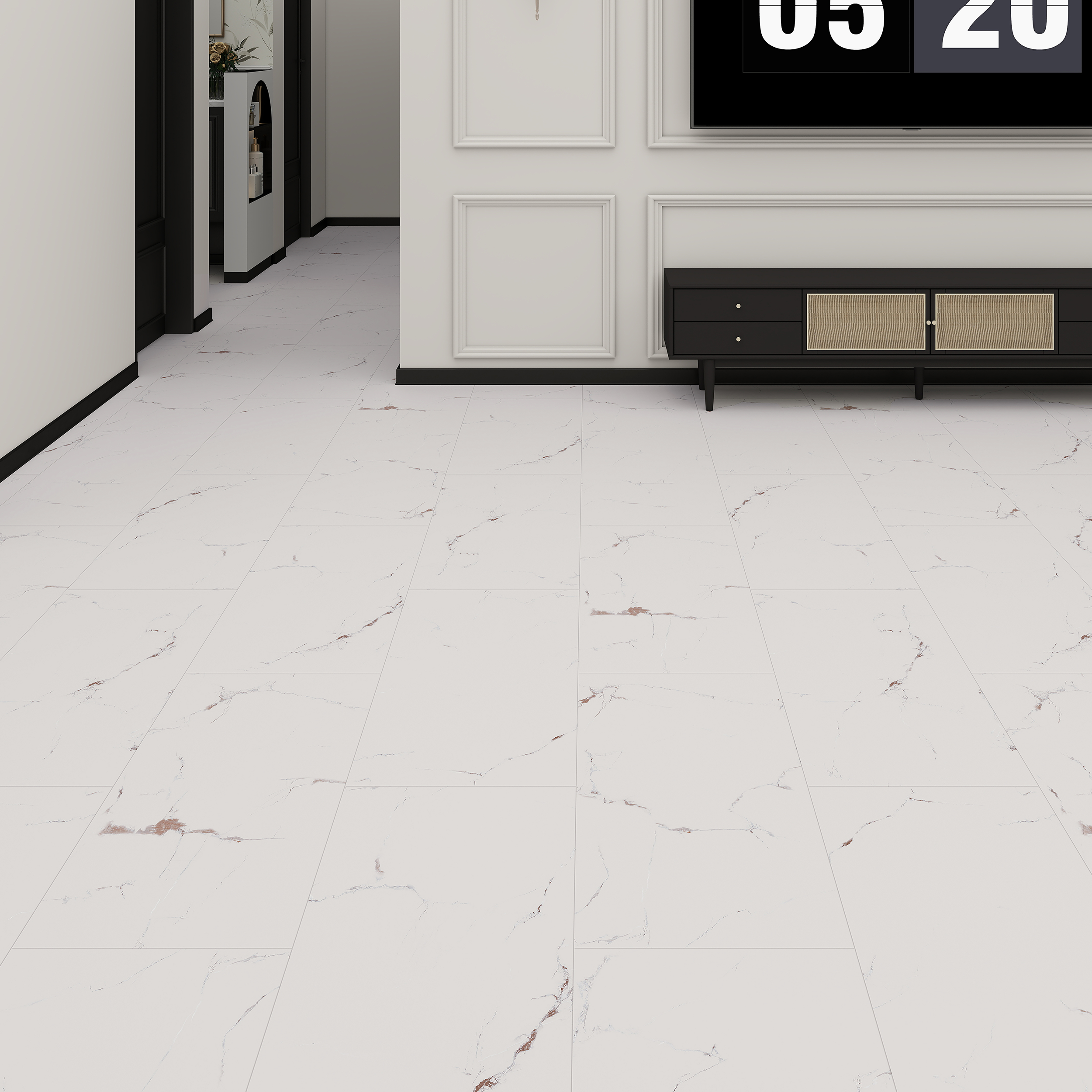 Płytki winylowe SPC Artens Intenso White&Gold Marble imitacja marmuru - 3