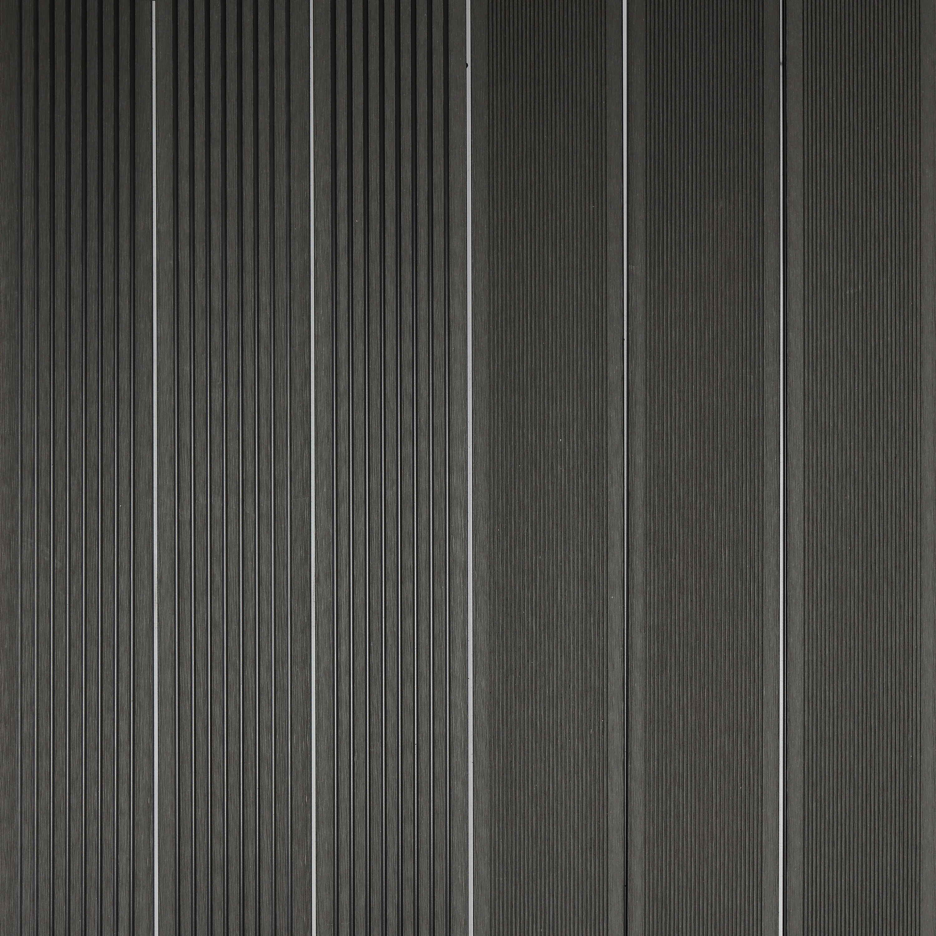 Listone con fissaggio a clip da esterno in composito di legno e plastica (wpc) effetto legno grigio antracite L 220 x L 11 cm x Sp. 20 mm TATRIA - 7
