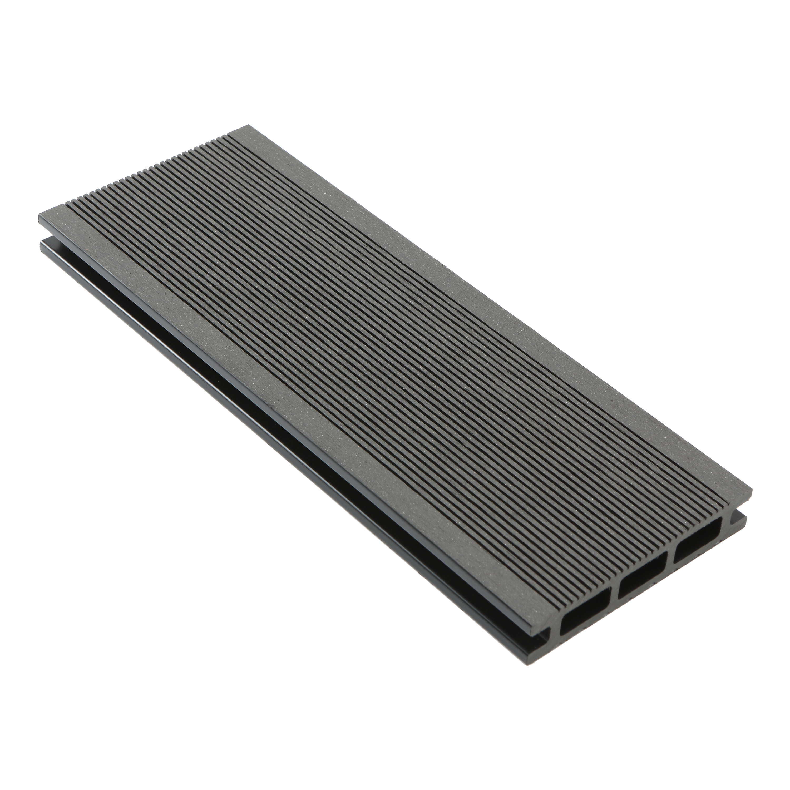 Listone con fissaggio a clip da esterno in composito di legno e plastica (wpc) effetto legno grigio antracite L 220 x L 11 cm x Sp. 20 mm TATRIA - 5