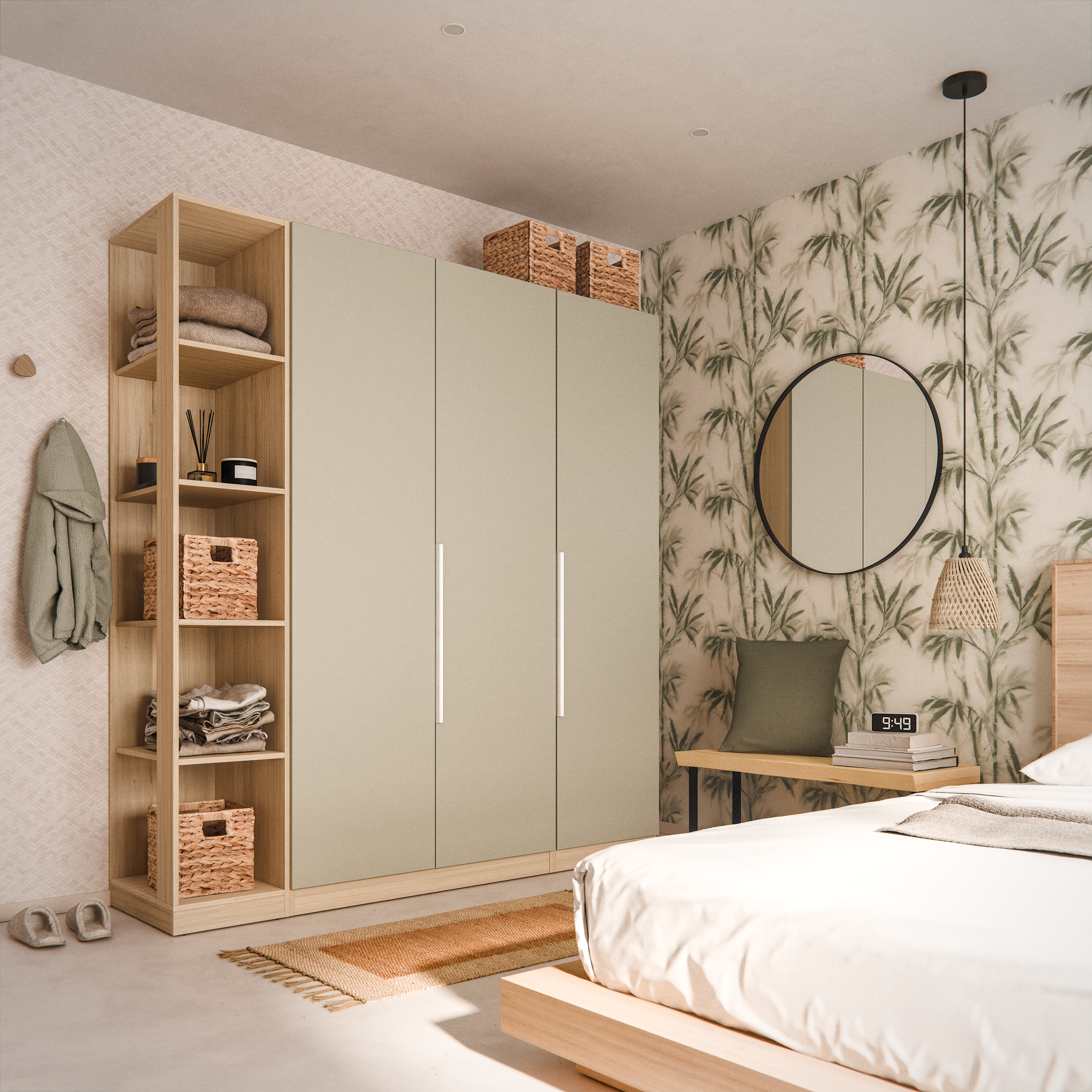 Tablero macizo de pino 20/25x80x4 cm tarugo 1 lado bruto - 2