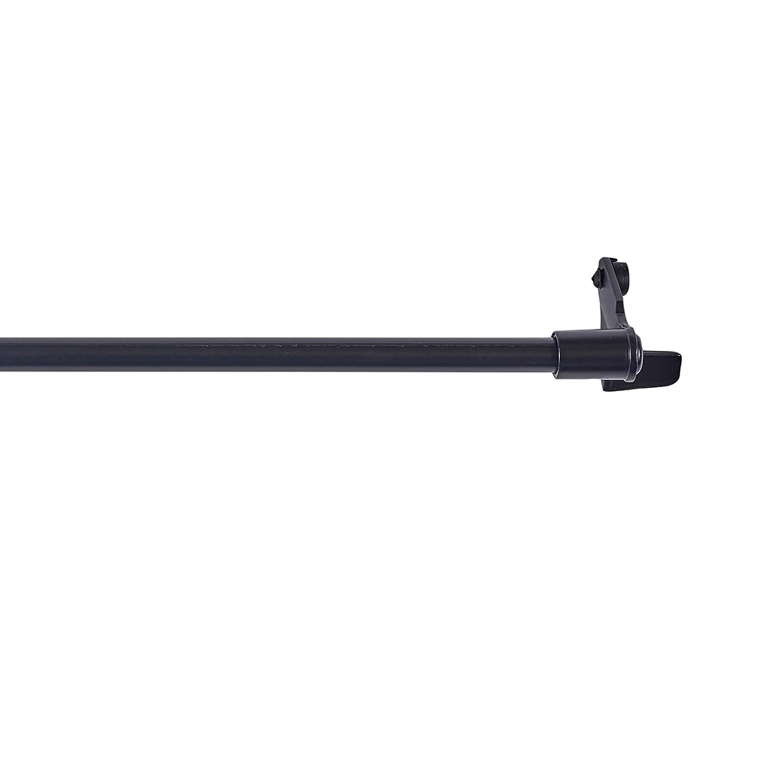 Kit 1 portavisillos hierro negro satinado a ventana, puerta A presión TAPÓN diámetro 9 mm extensible 30-50 cm - 2