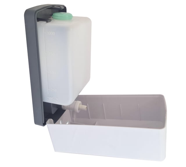 DOSIFICADOR JABON E HIDROGEL ABS 0.9L BLANCO