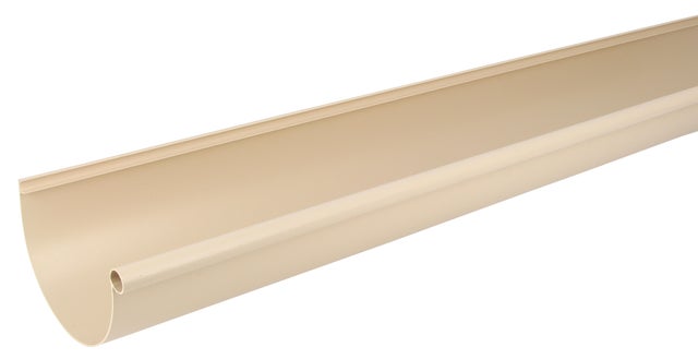 Gouttière demi-ronde pvc GIRPI dév.25 cm sable L.4 m