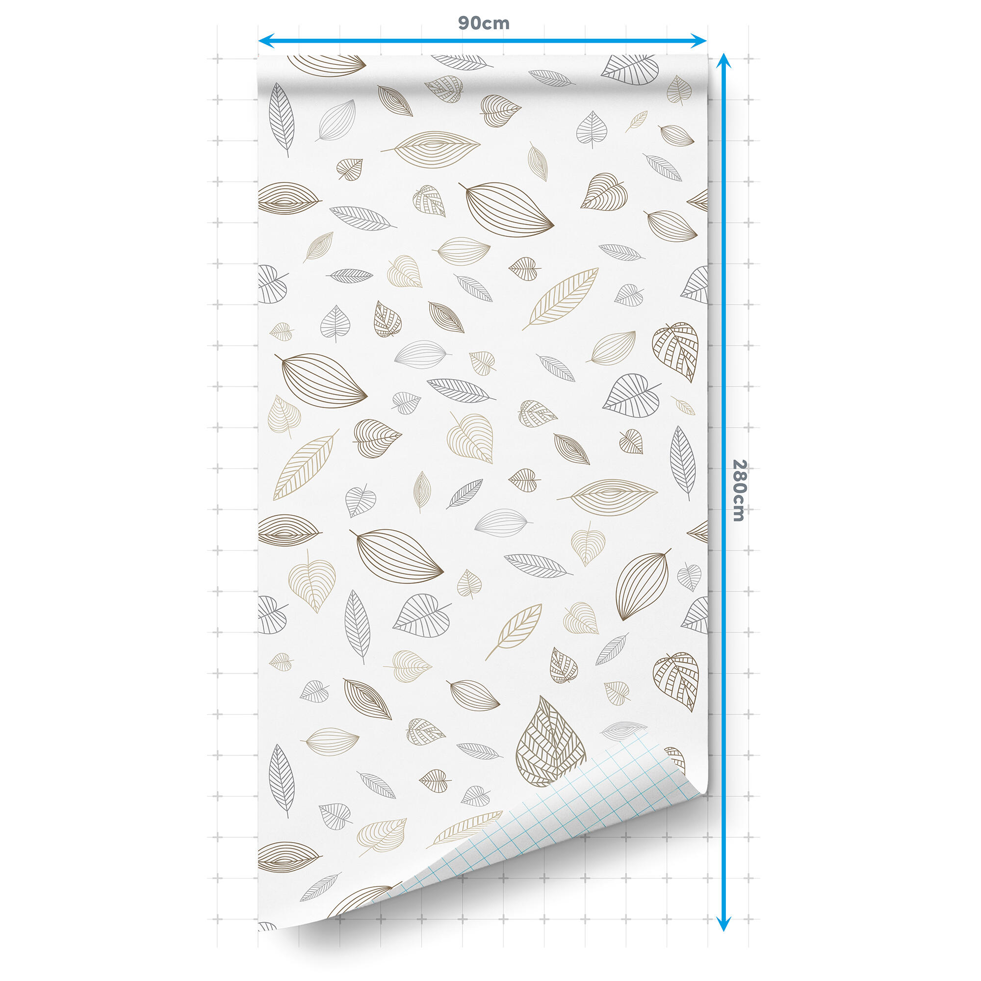Revestimiento adhesivo mural  beige  Hojas de 0.9 x 2.8m - 2