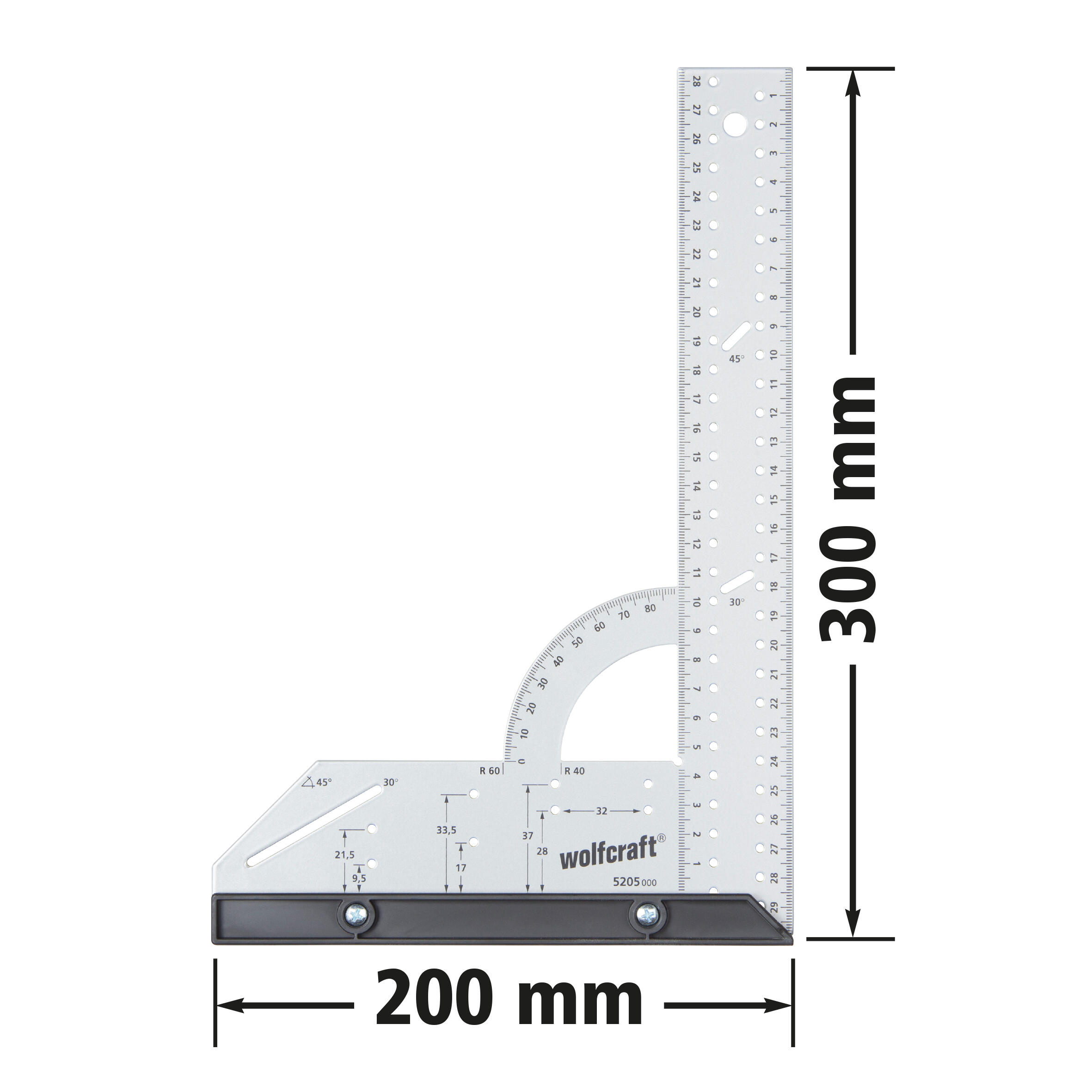 Esquadro Universal 30 cm - 7