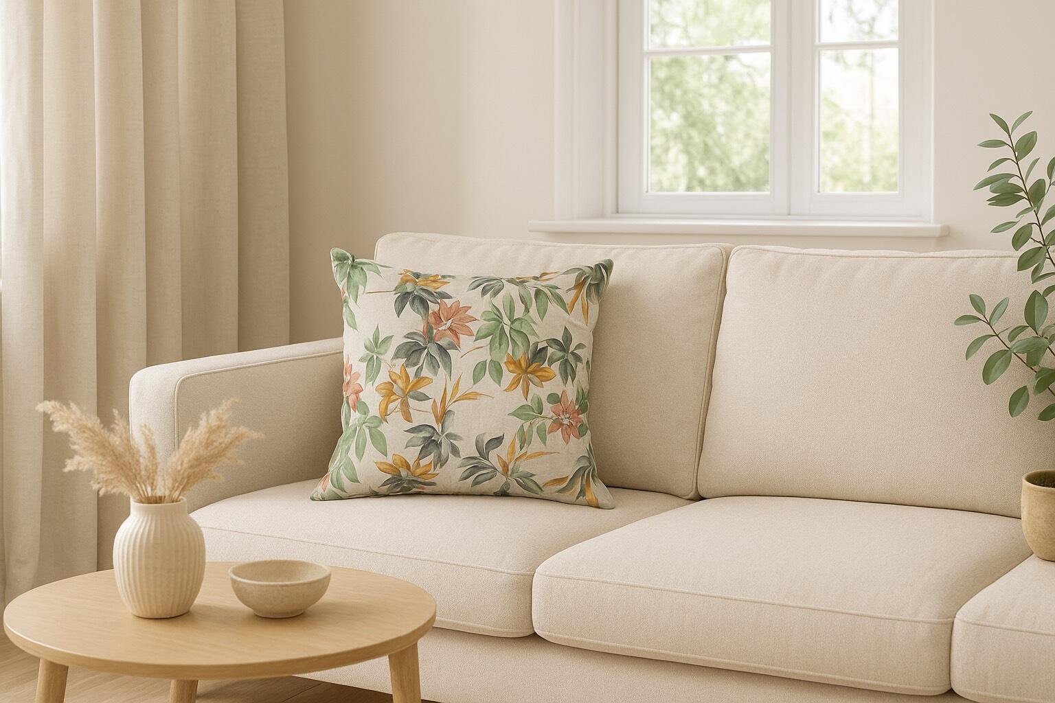 Almofada Esencia 01 50x50cm verde e laranja - 2