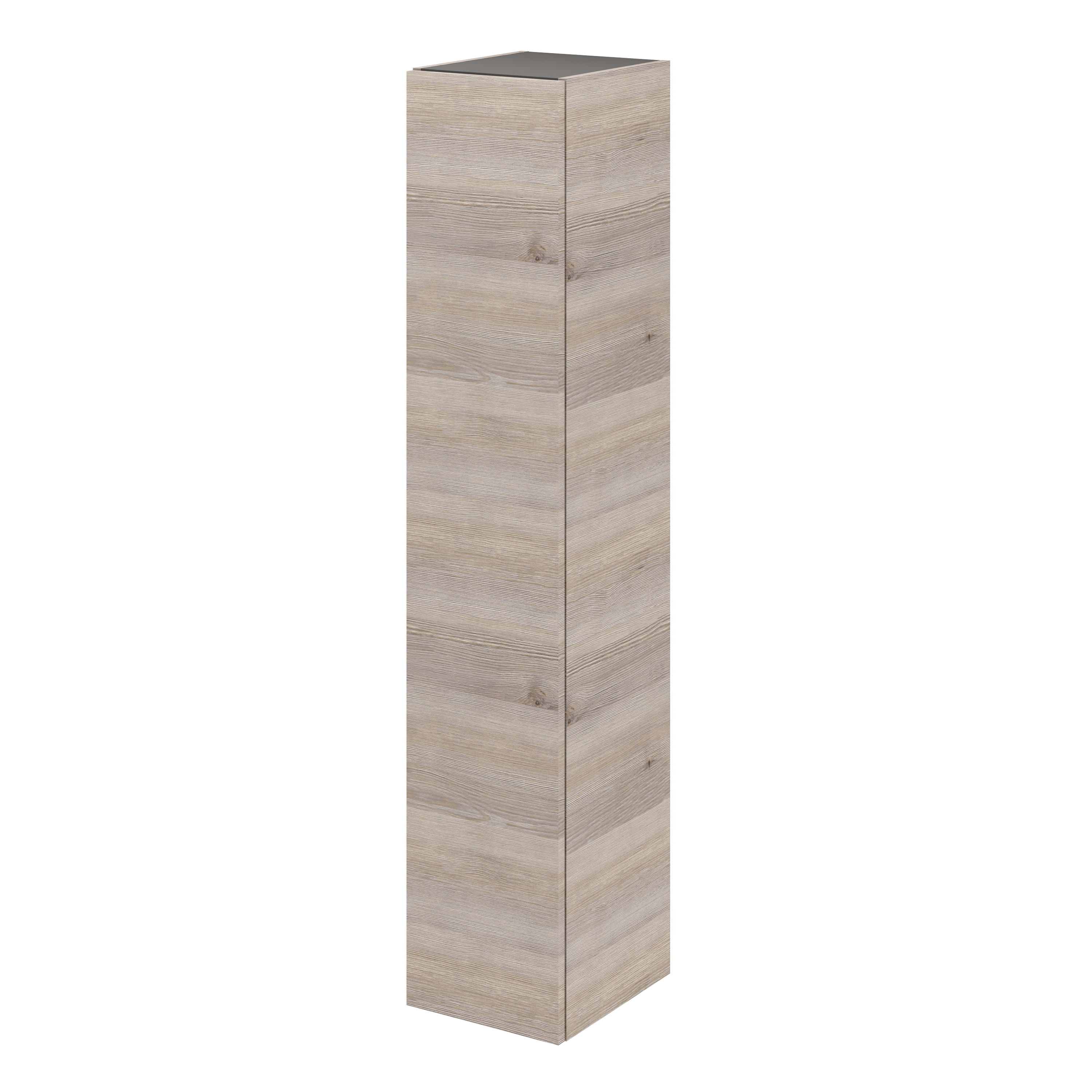 Mobile bagno sospeso 60 cm rovere deciso con lavabo e specchio - Koda