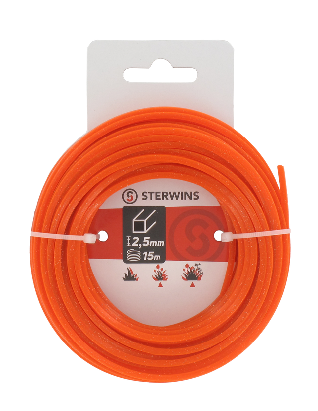 Żyłka tnąca kwadratowa 15 m x 2,5 mm Sterwins