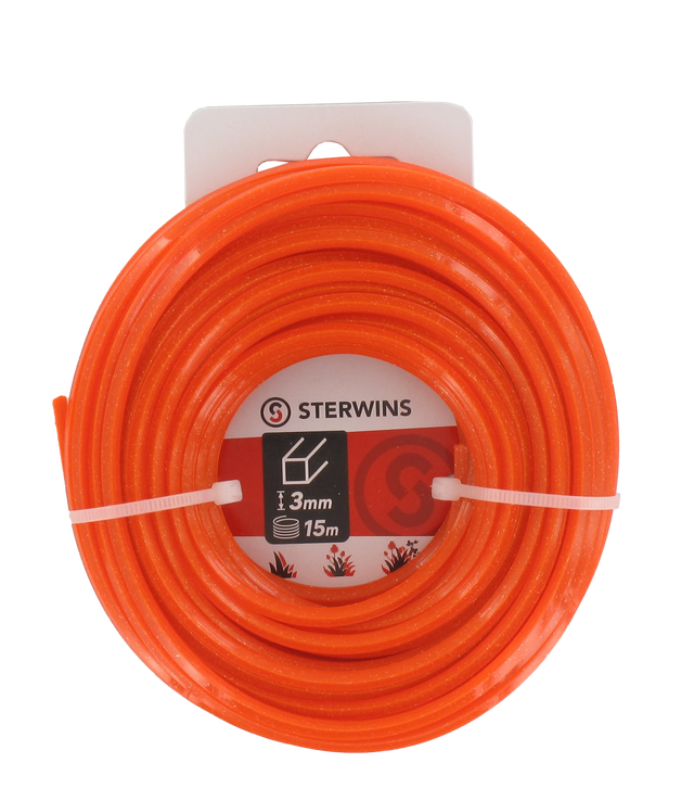 Filo STERWINS quadrato per decespugliatore L 15 m ø 3 mm