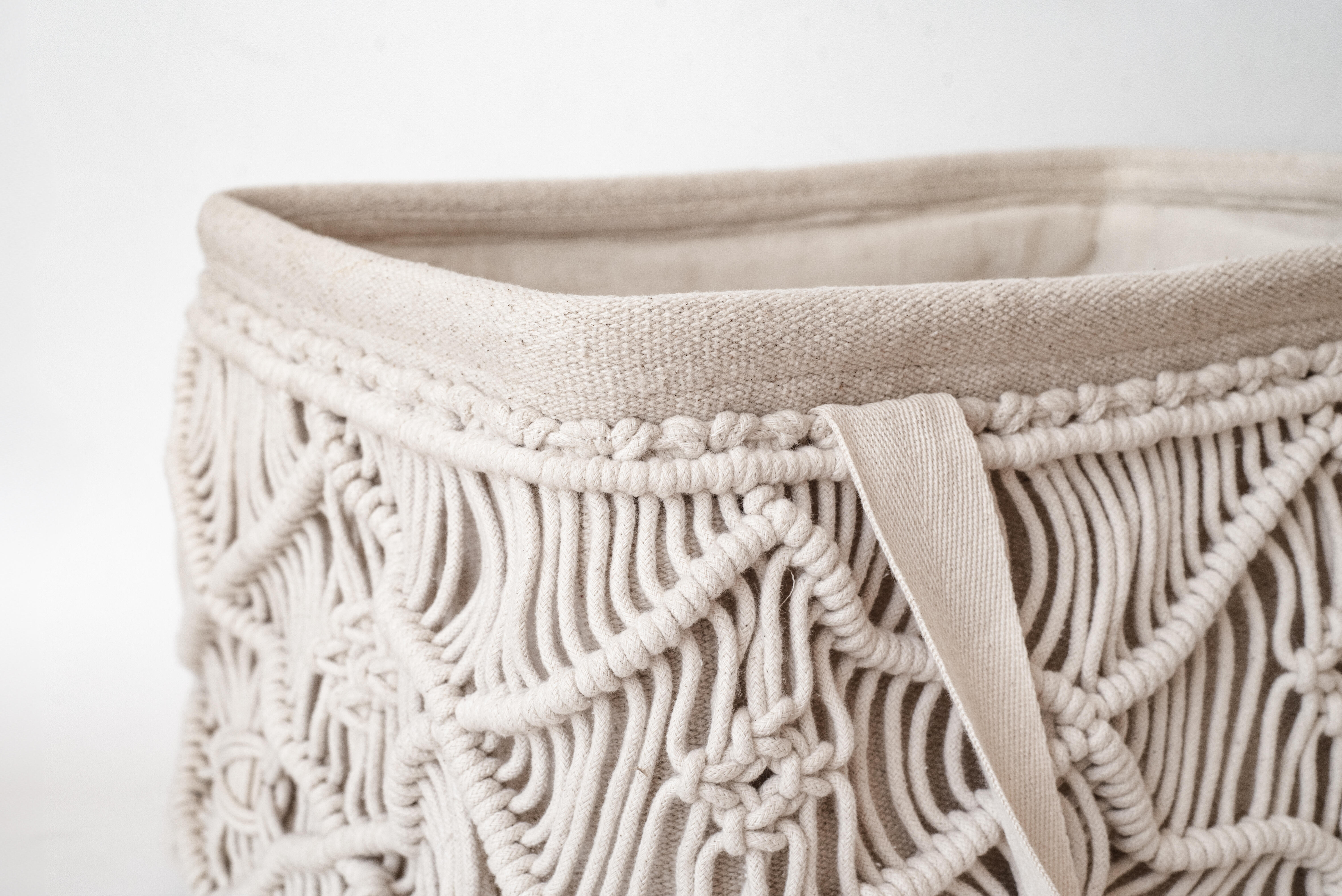 Cesta de algodón de 28x38x28 cm plegable - 3