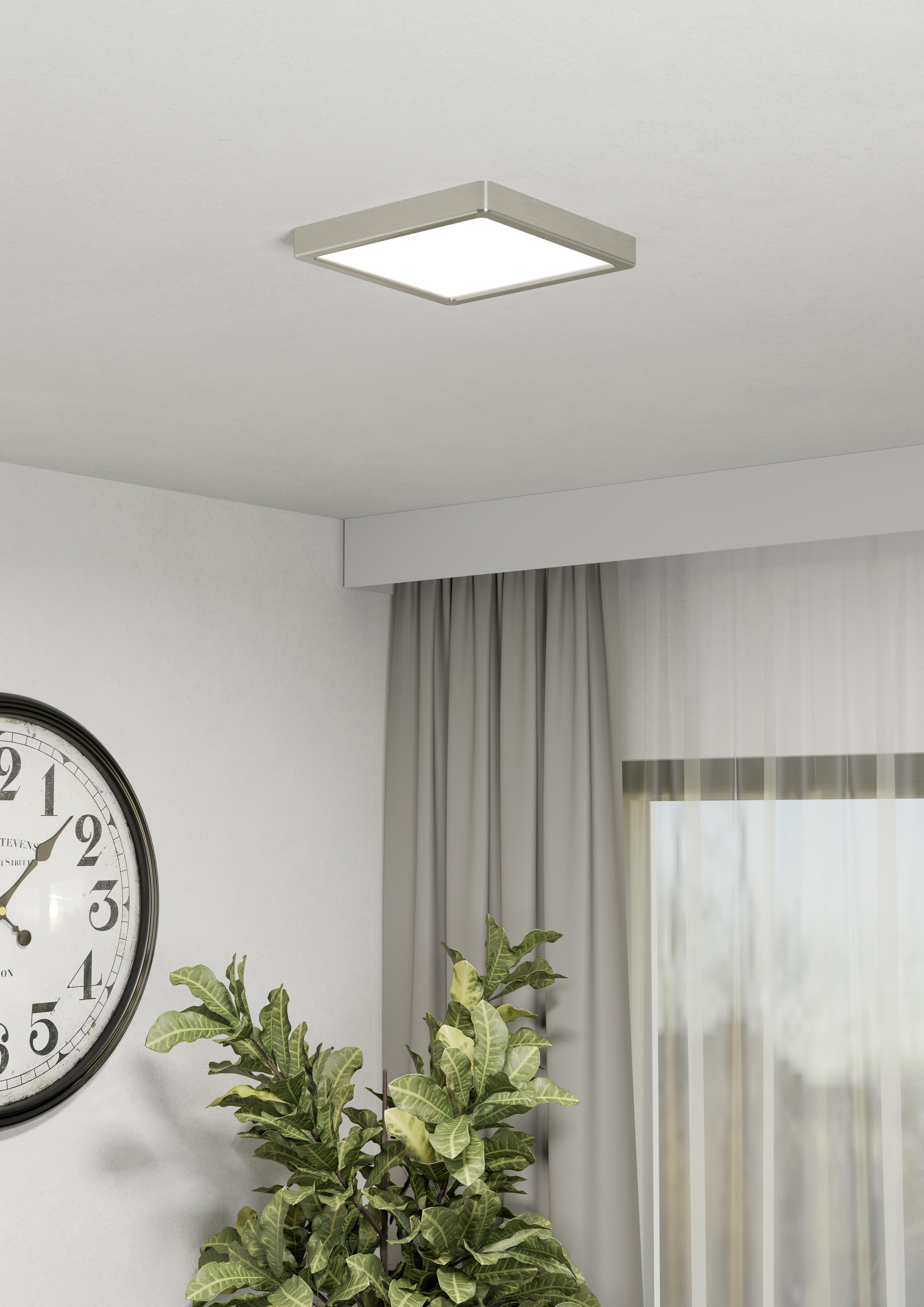 Foco empotrable led redondo gris 1700lm ip20 22cm