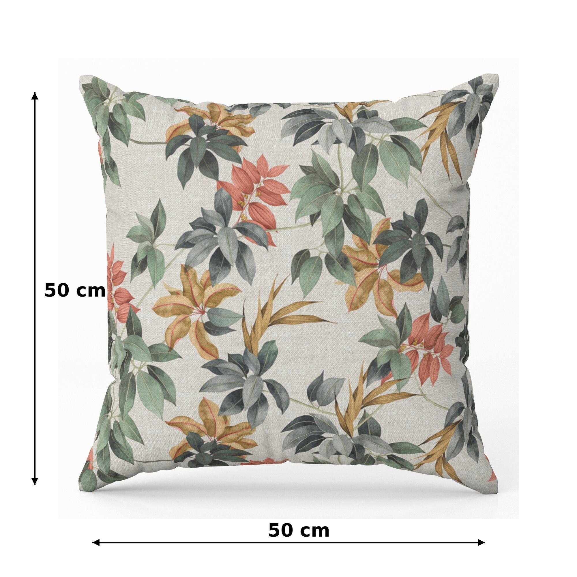 Almofada Esencia 01 50x50cm verde e laranja - 5