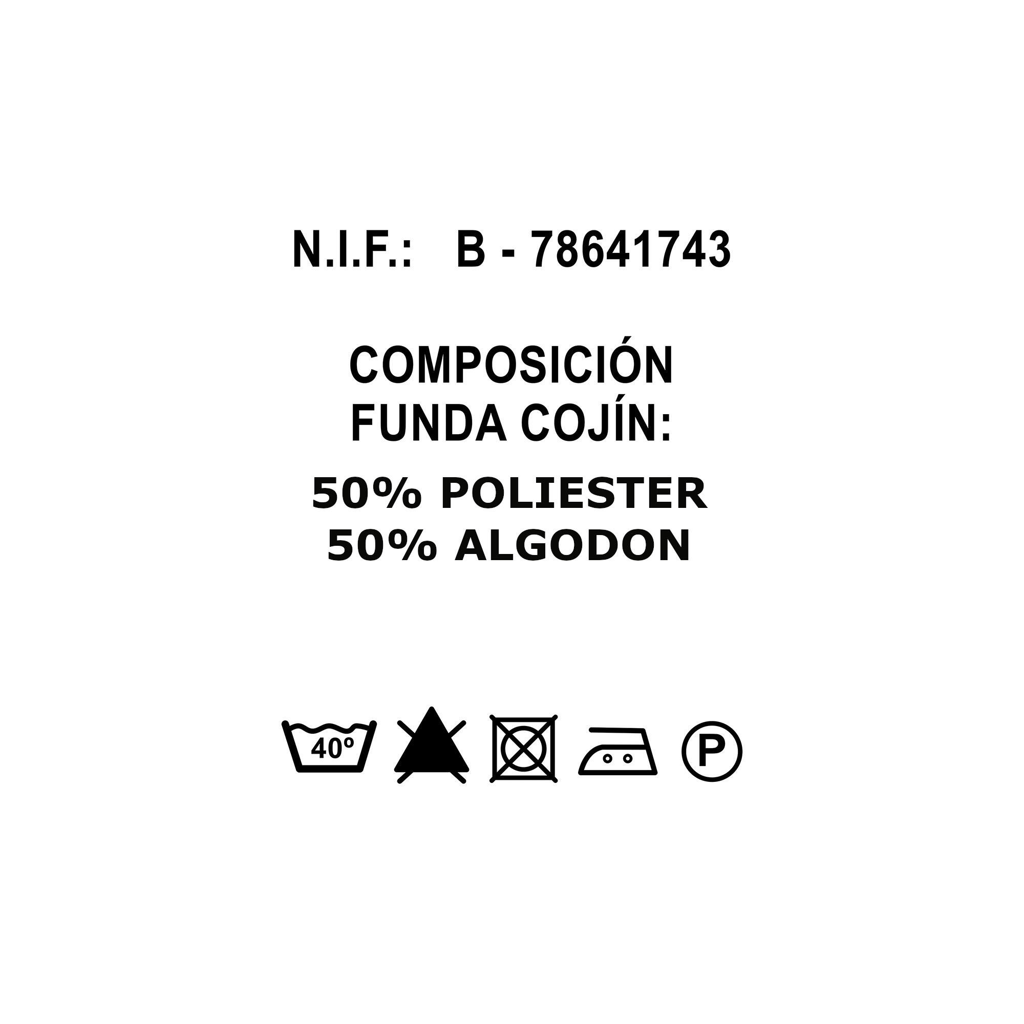 Almofada Esencia 01 50x50cm azul e laranja - 7