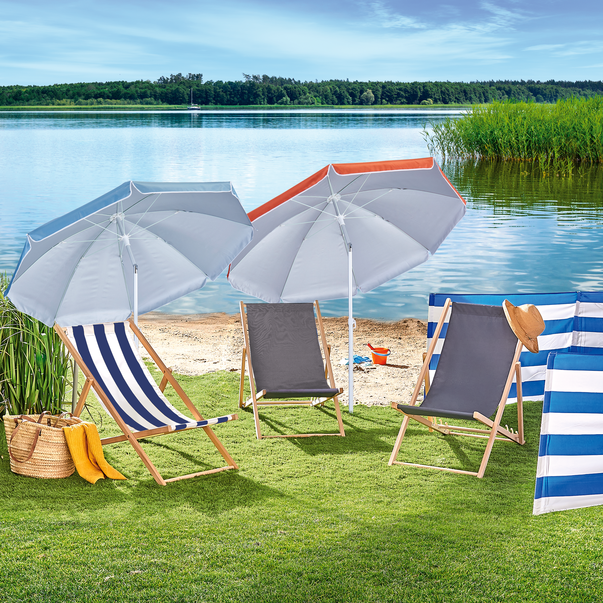 Drewniany leżak plażowy Ołer Garden.