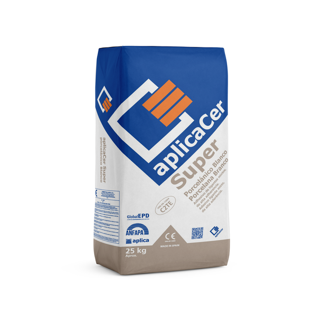 CIMENTO COLA APLICACER SUPER PORCELÂNICO C2TE 25KG BRANCO