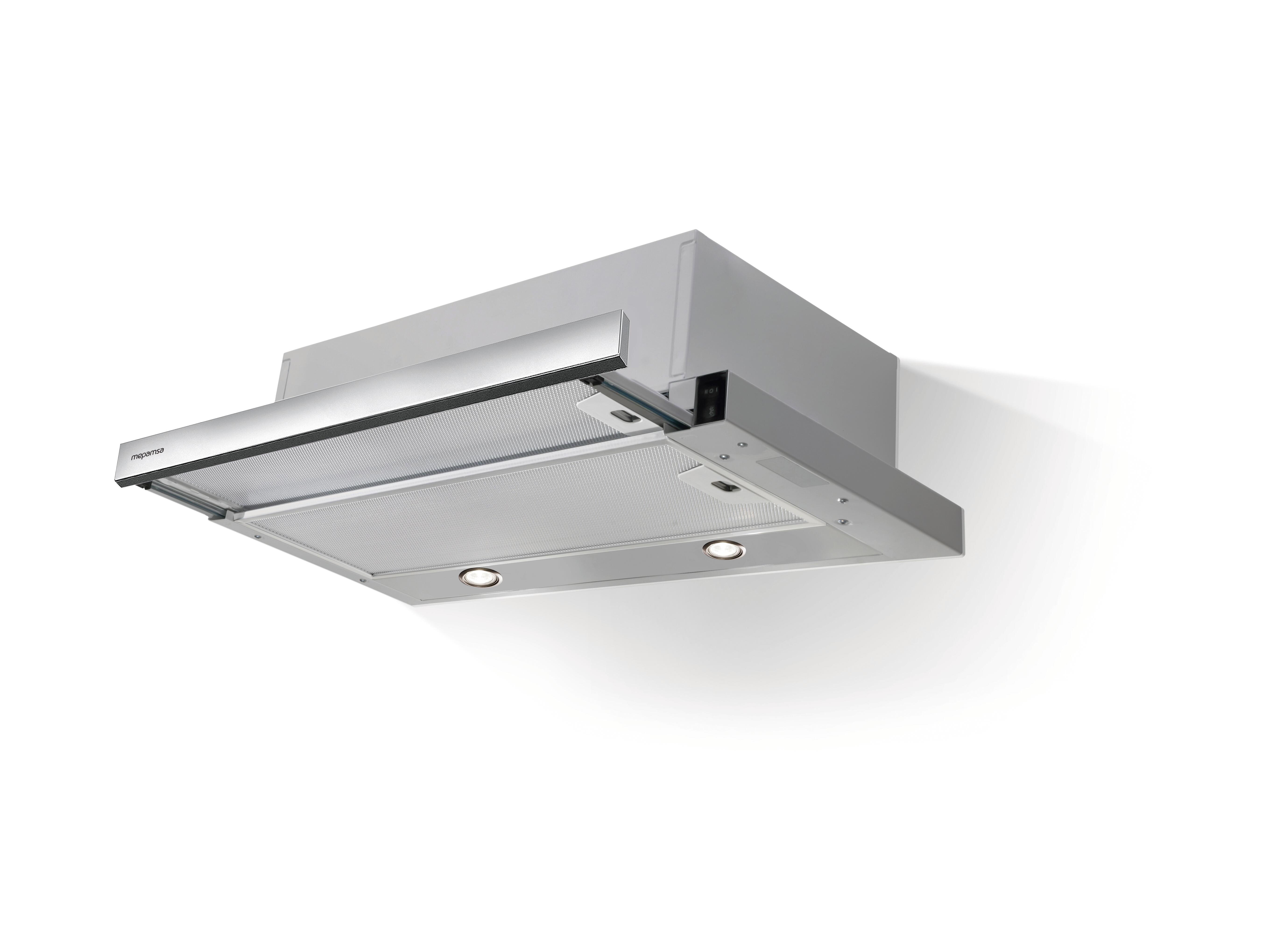 Campana telescópica mepamsa superline con 2 velocidades 45 cm 400 m/h inox clase b