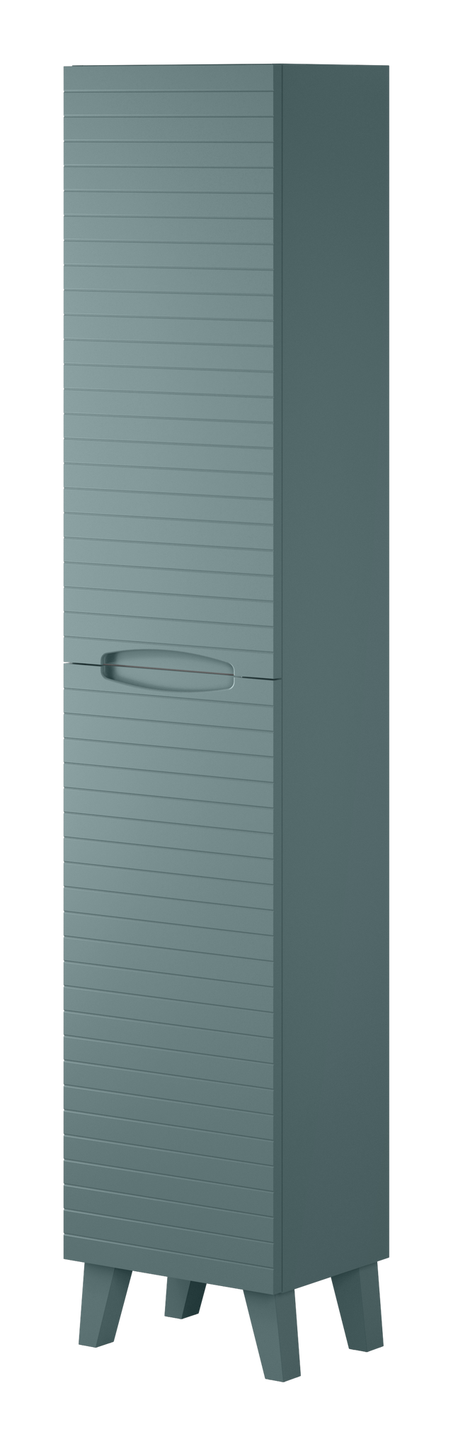 Columna de baño Asimetrico Lines azul 35x161x30 cm