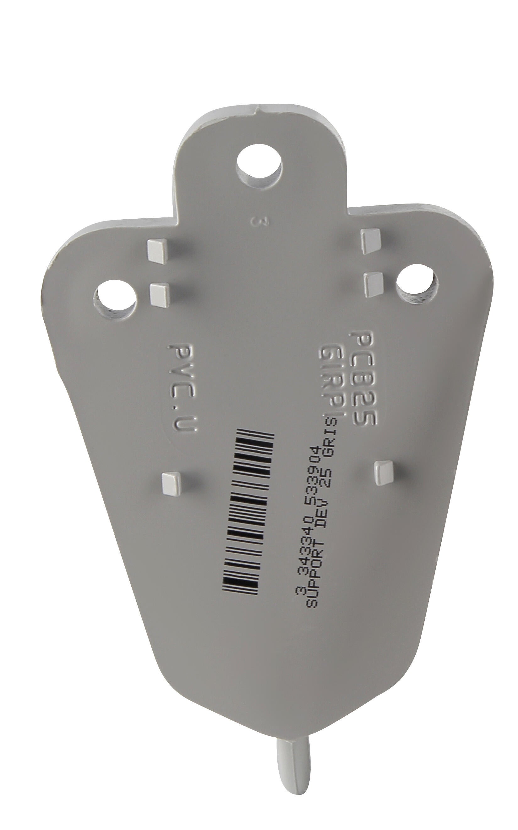Support de bandeau développé 25, PVC, gris - 2