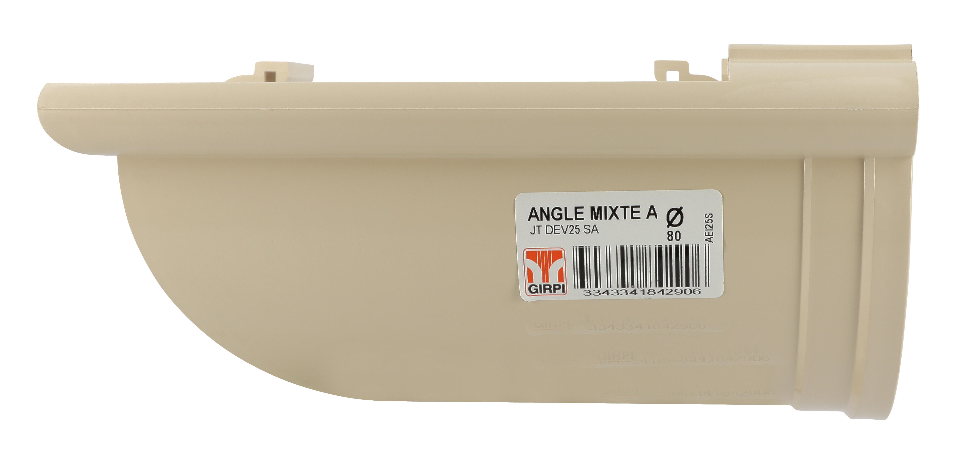 Angle mixte à joint pvc sable GIRPI, Dév.25 cm - 4