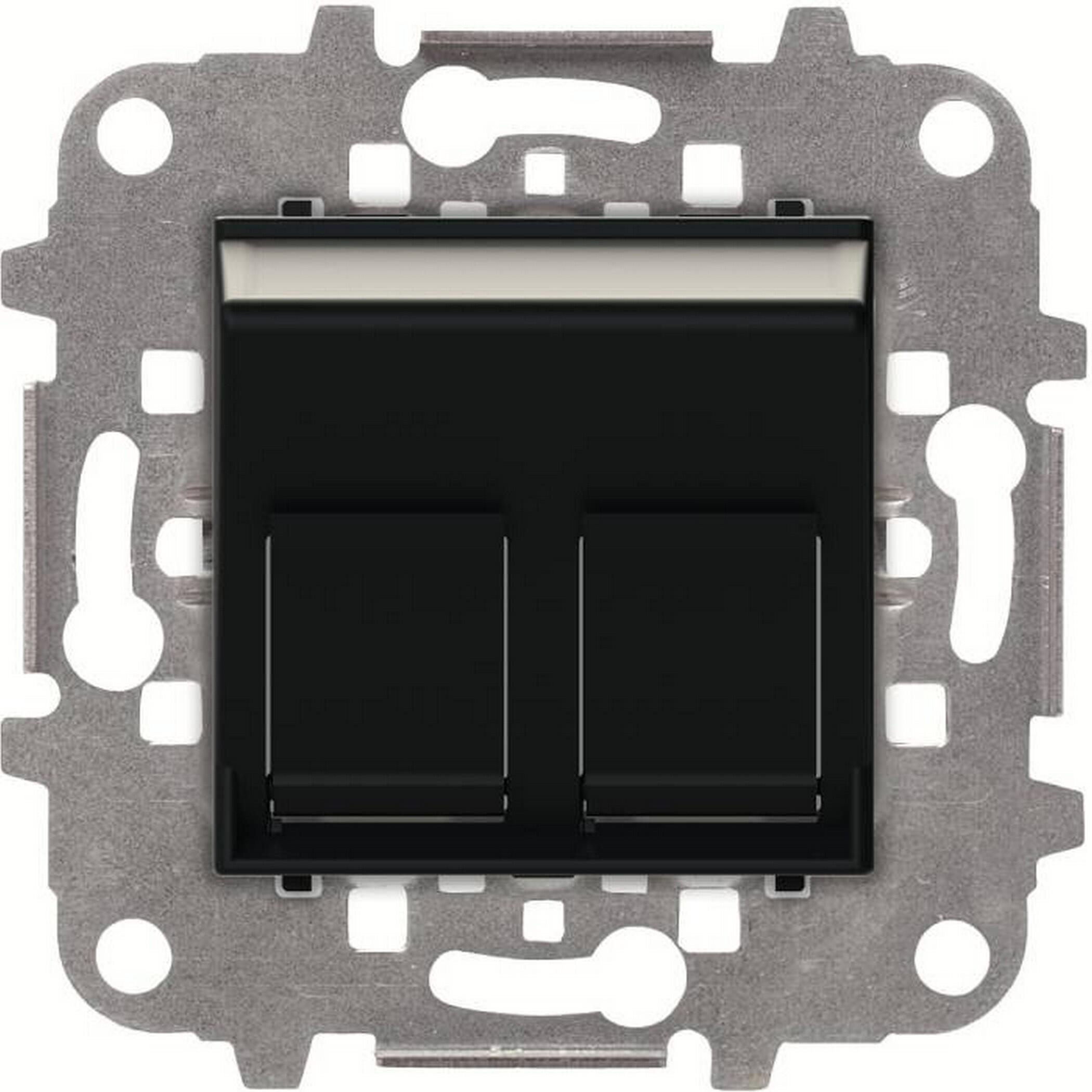 Toma de red RJ45 cat 6 NIESSEN Zenit negro mate | Leroy Merlin