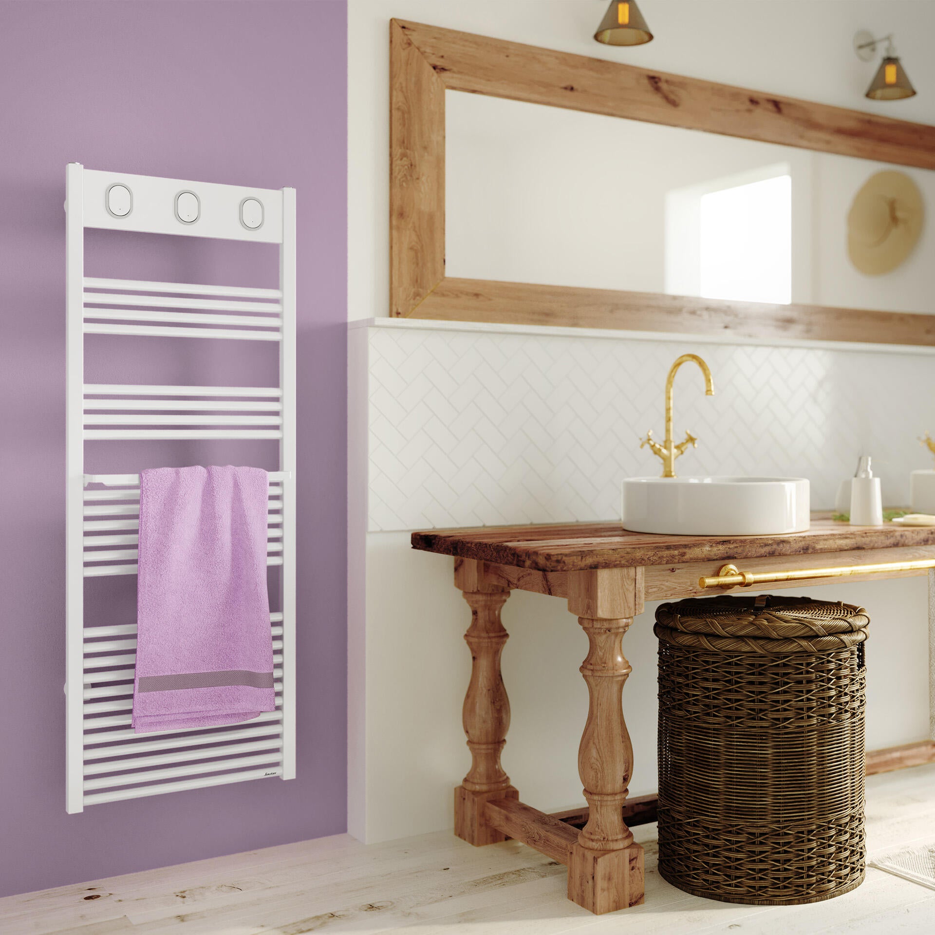 sèche-serviettes marapi eau chaude sauter chauffage central - 0