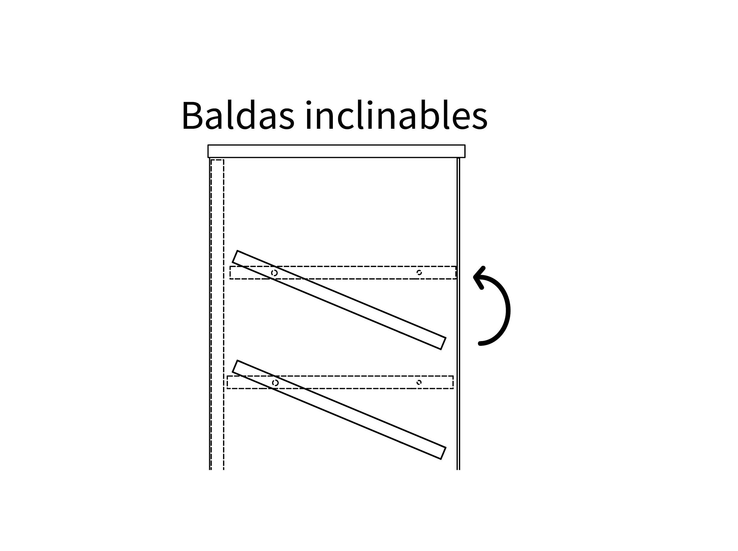 Zapatero Tokyo con 4 compartimentos para 20 pares en melamina color roble natural 101x96.5x33 cm - 10