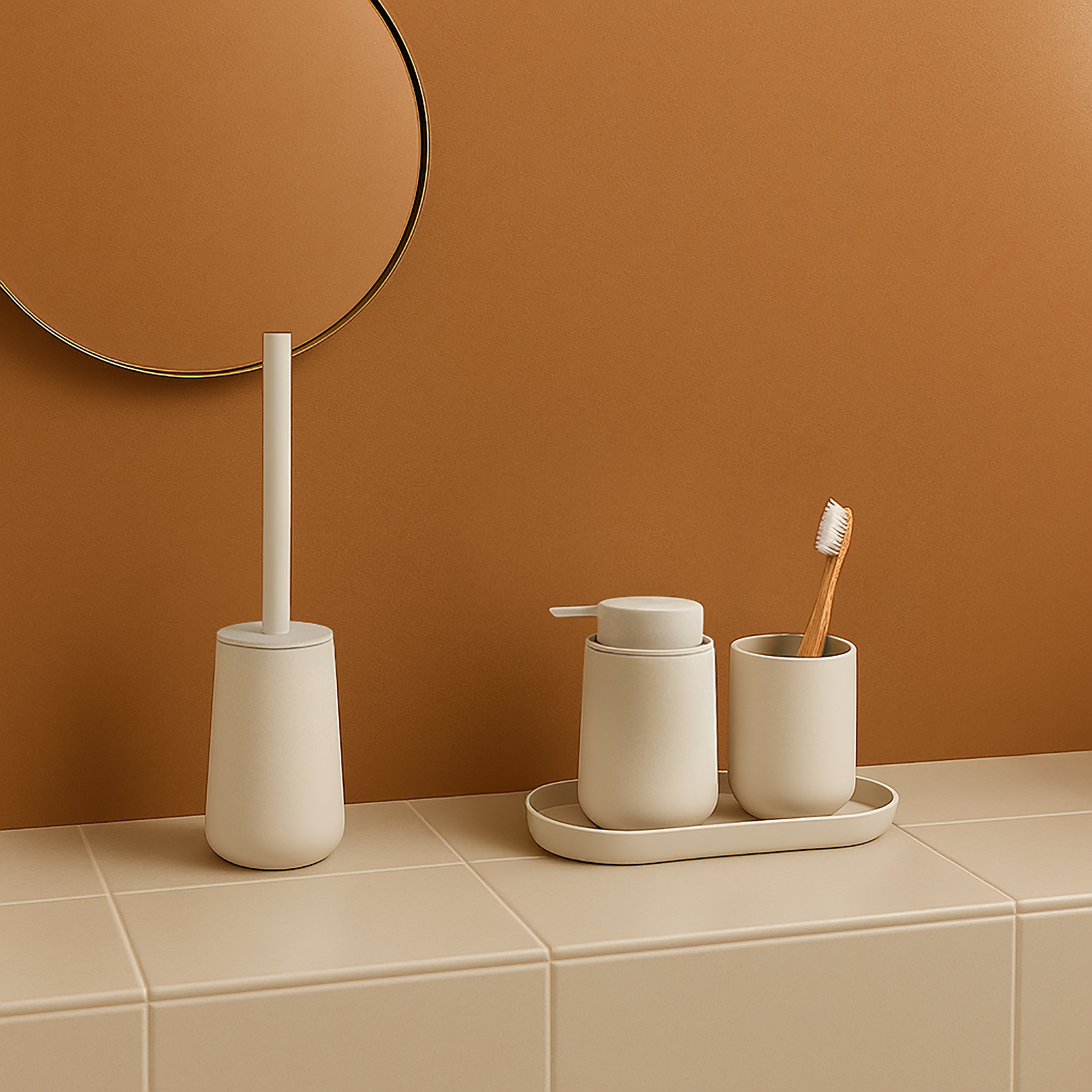 Vaso de baño Ada arena mate - 3