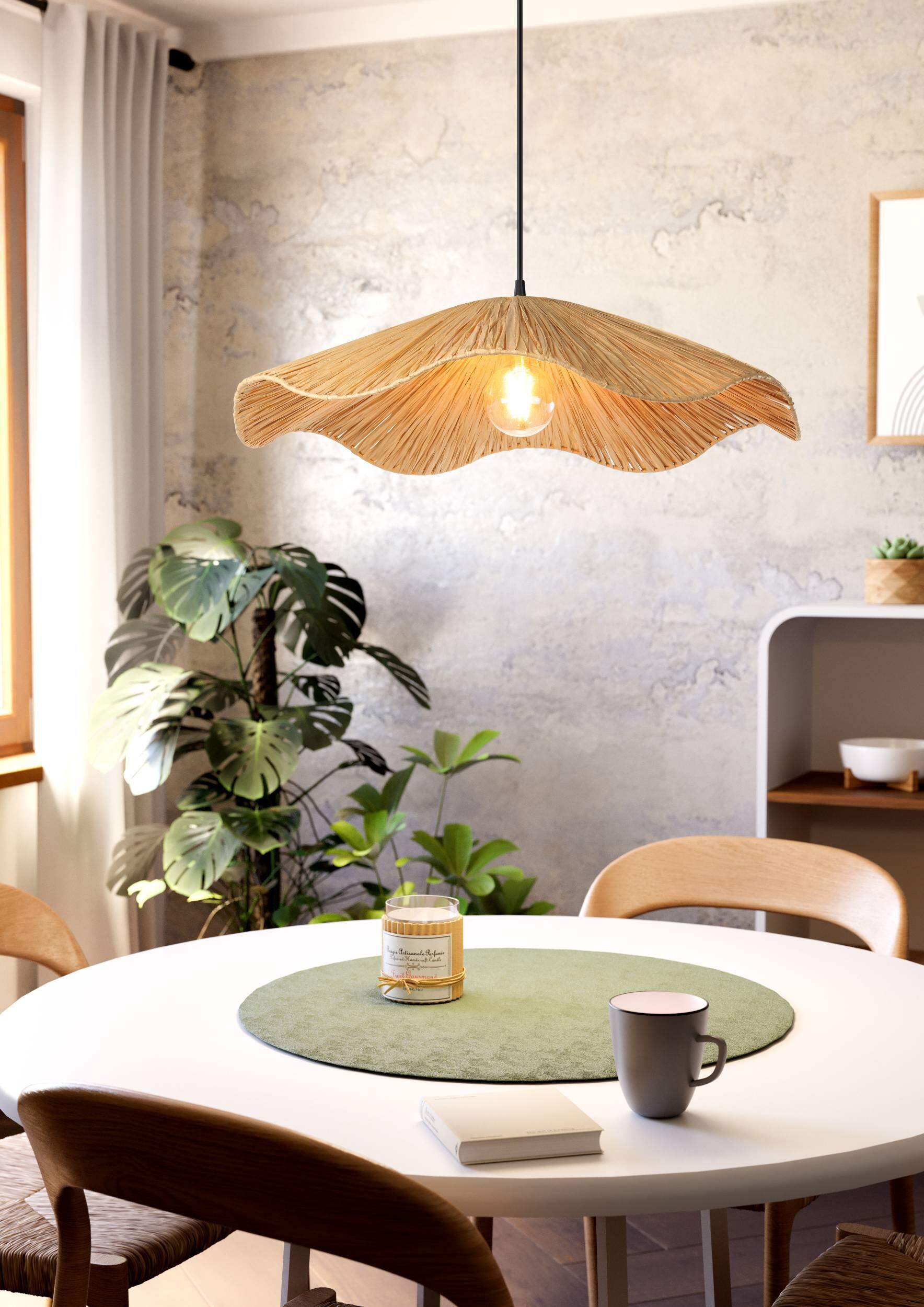Suspension Laxford coton, beige, Diam.60 cm, E27 - 3