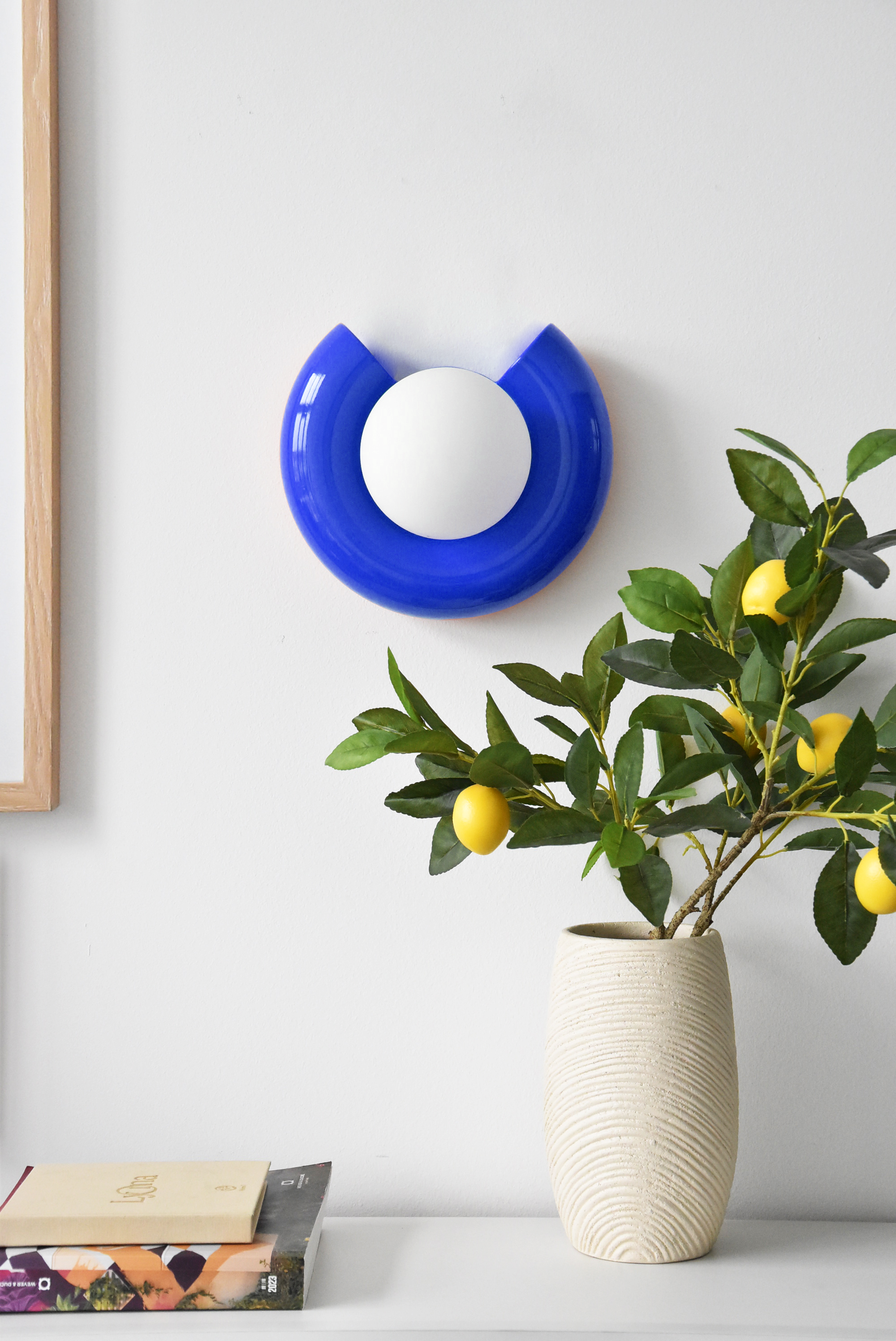 Applique Pop, céramique bleu, Diam 24cm, G9 - 2