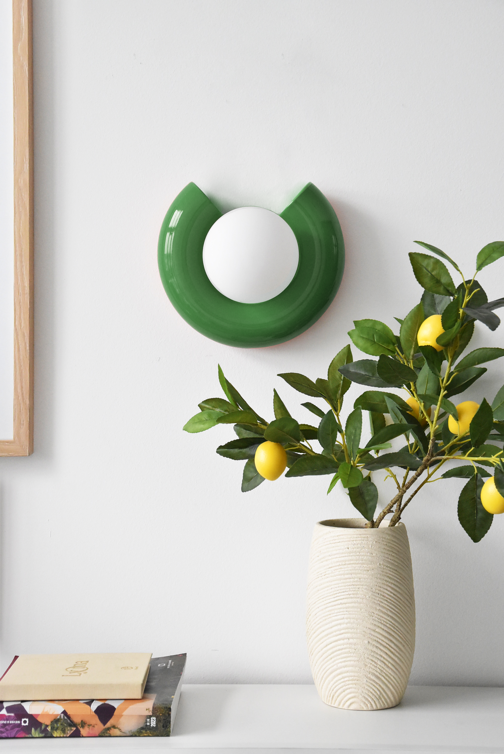 Applique Pop, céramique verte, Diam 24cm, G9 - 2