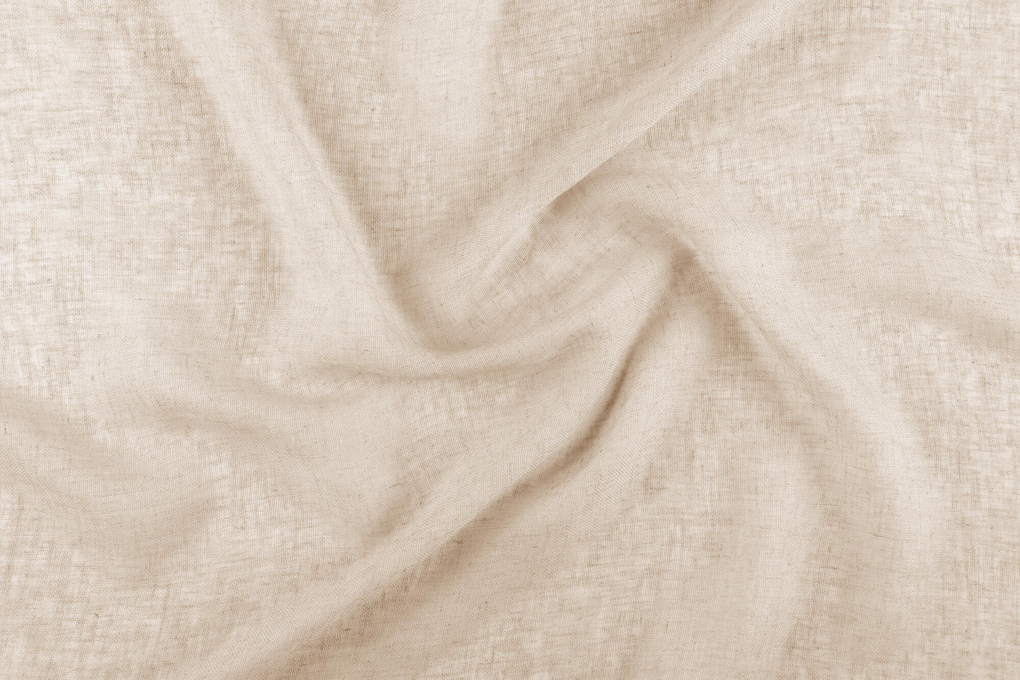 Voilage tamisant, Gaze de lin, beige H.260 x l.140 cm - 3