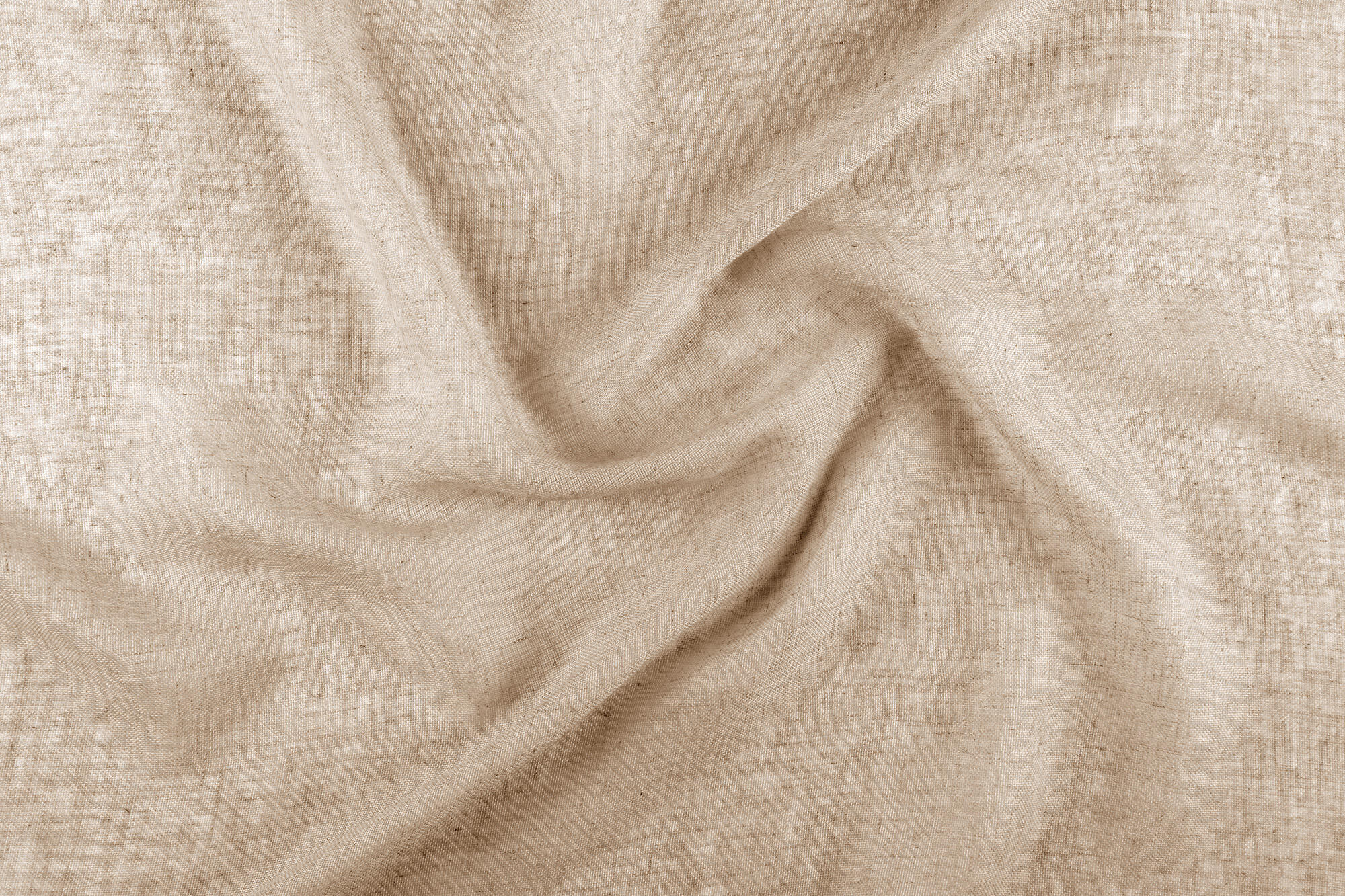 Voilage tamisant, Gaze de lin, beige H.260 x l.140 cm - 3