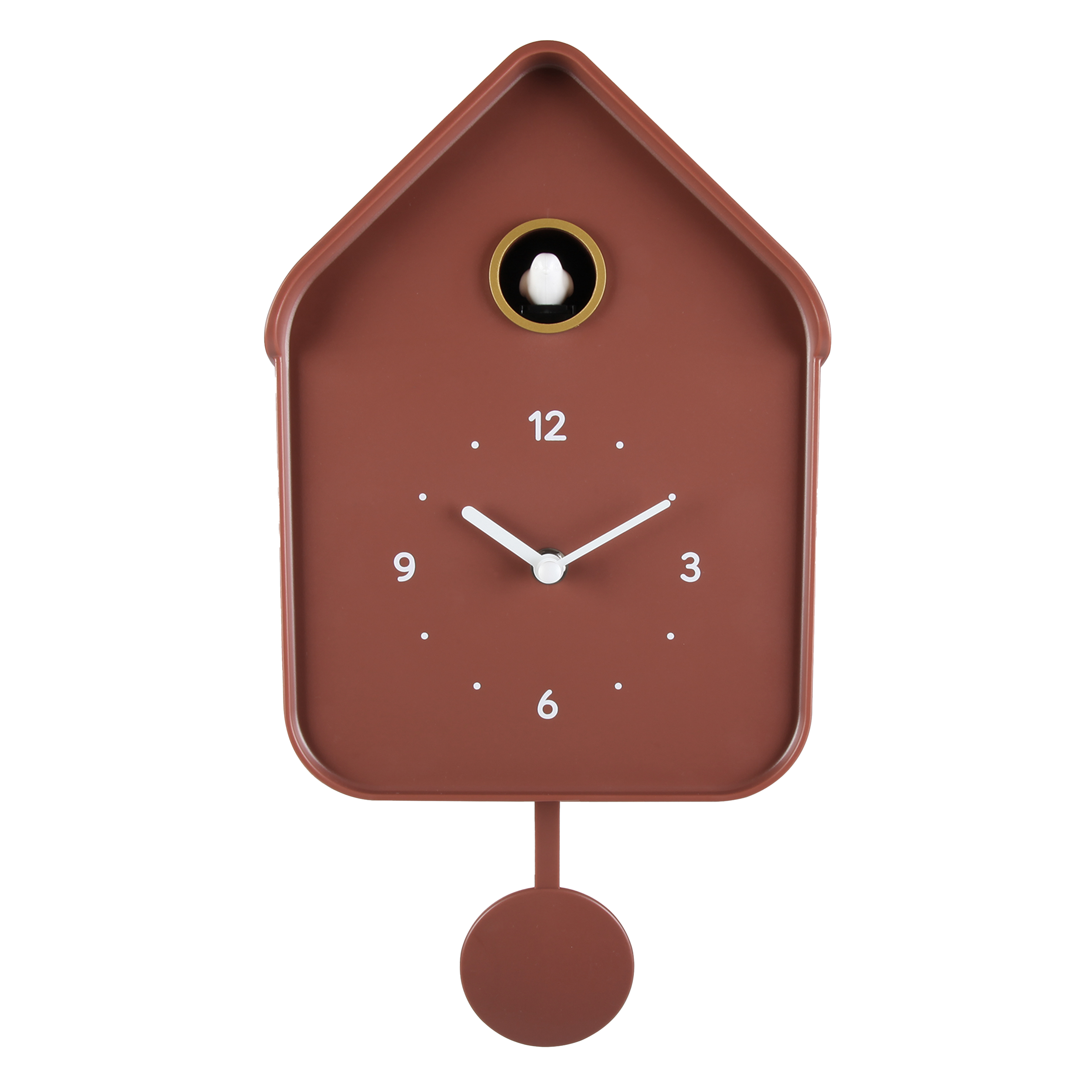 Horloge Coucou EMDE rouge l.20.6 x H.39 cm